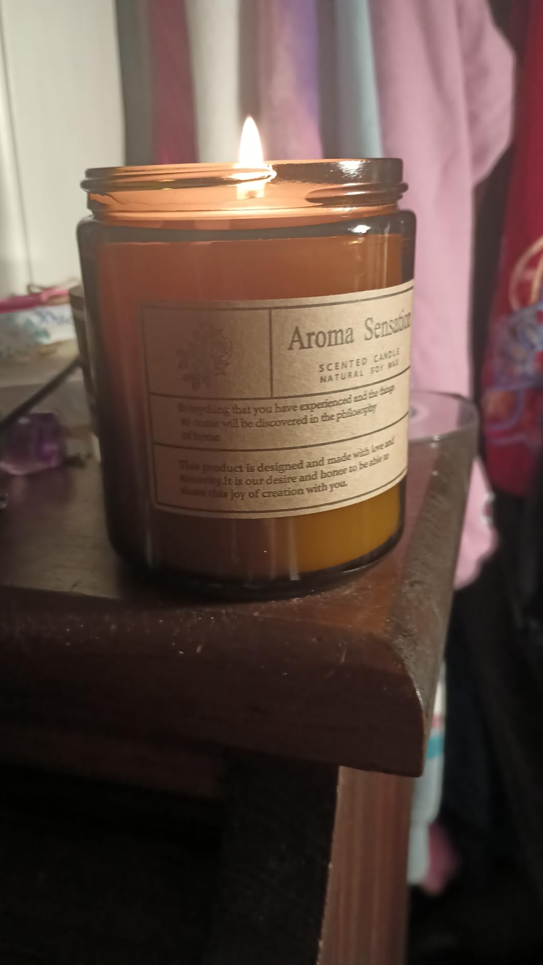 Organic Coconut Vanilla Candles - Non Toxic Soy Candles for Home, Stress Relief & Meditation (7oz) customer photo 1