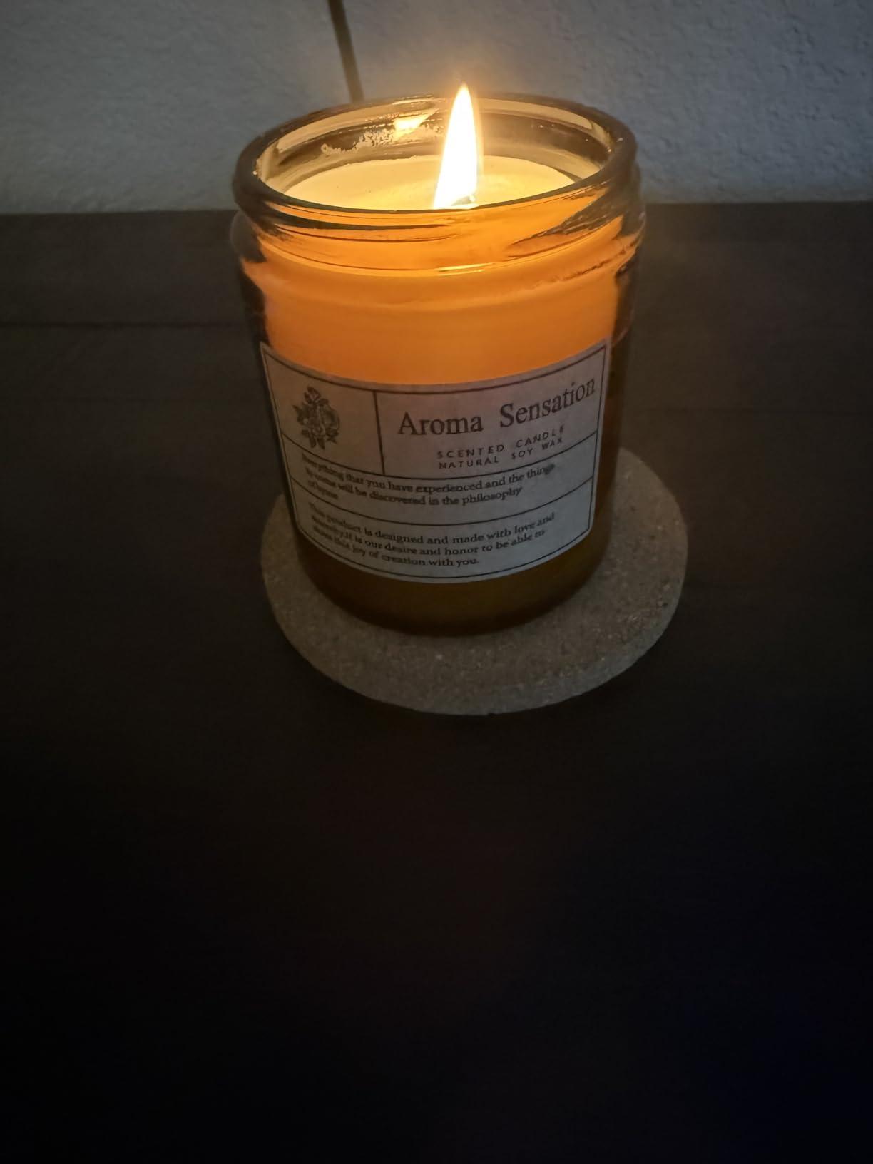 Organic Coconut Vanilla Candles - Non Toxic Soy Candles for Home, Stress Relief & Meditation (7oz) customer photo 2