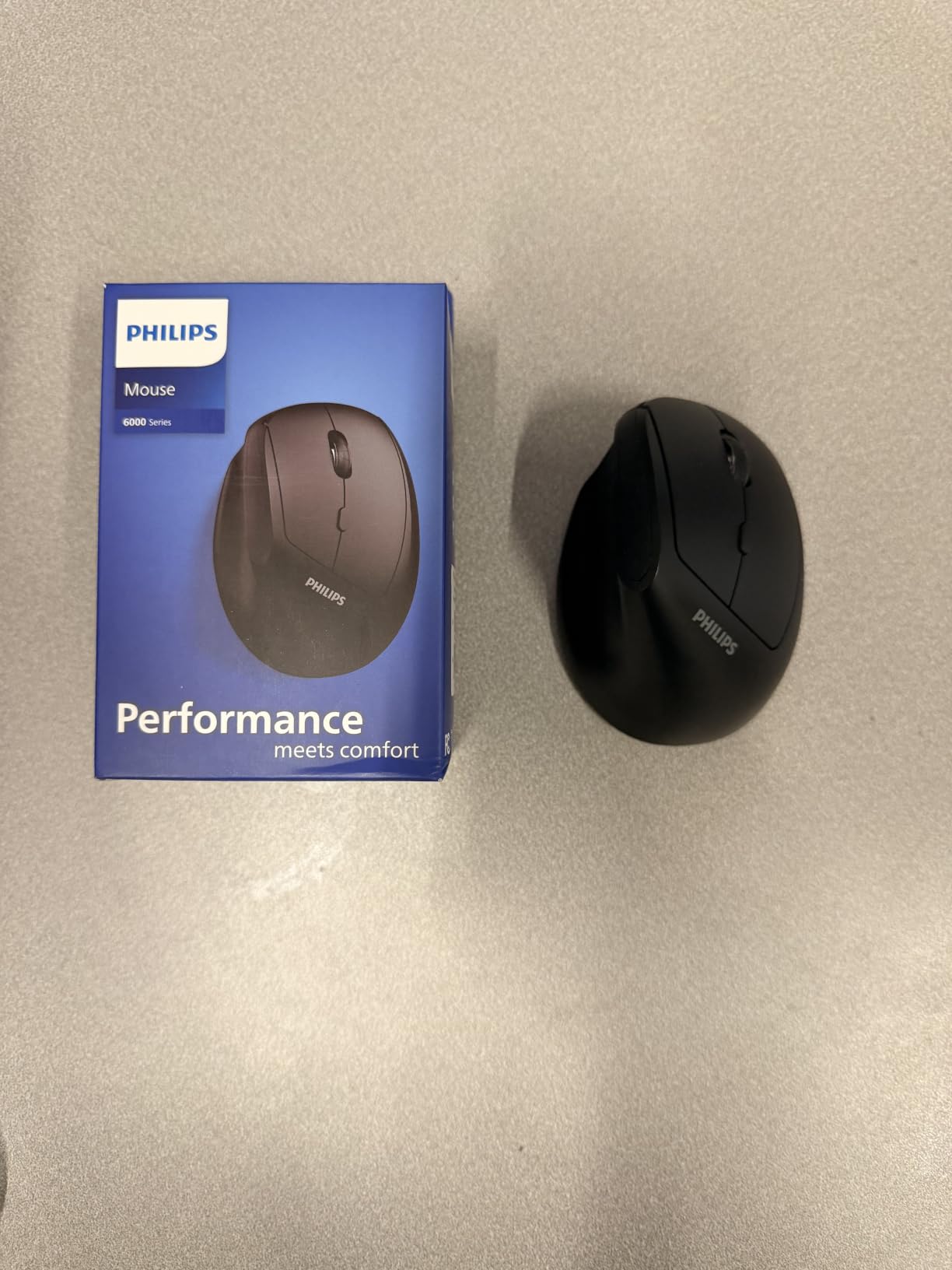 PHILIPS SPK7628 Ergonomic Mouse - Vertical Mouse with 800/1200/1600 Adjustable DPI, 6 Silent Buttons Design for S/M Hands, Auto Power Saving, Light Weight, 2.4GHz Wireless Mouse for Laptop, Desktop,PC customer photo 1