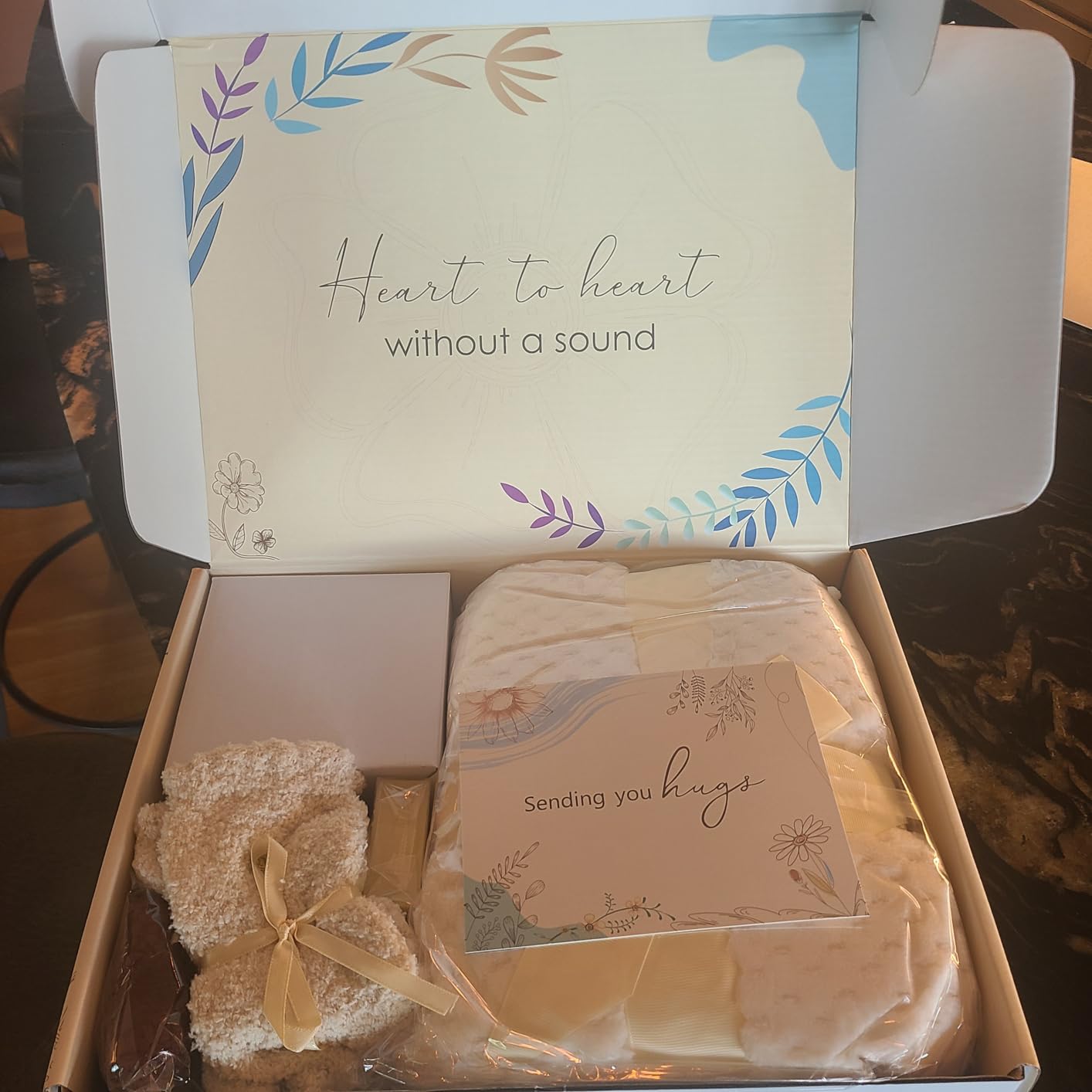 Get Well Gifts for Women Care Package Feel Better Gifts Baskets After Surgery Cancer Patients Miscarriage for Sick Friend Chemo Encouraging Pamper Comfort Wellness Hug Box For Her Self Care With Mug customer photo 1