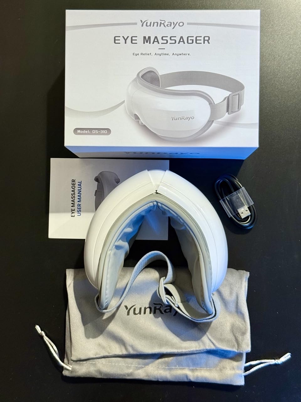 Eye Massager with Bluetooth Music, Heat Therapy, Air Pressure & Vibration - Rechargeable for Eye Fatigue, Dry Eyes, Headache Relief, Gifts for Women/Men,Home/Office Use customer photo 2