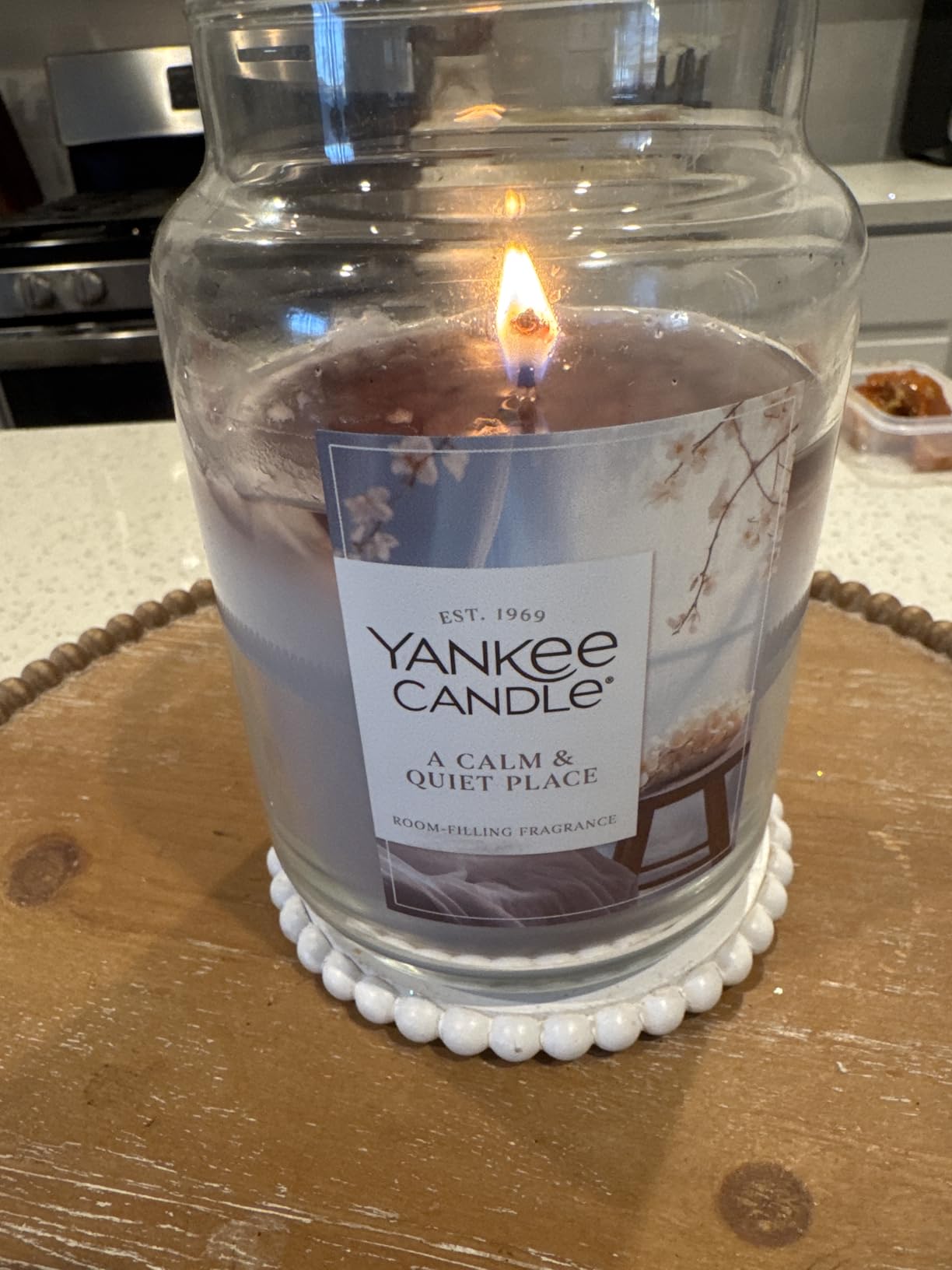 Yankee Candle A Calm Quiet Place, Holiday Scented Candle, 22oz Large Jar customer photo 2