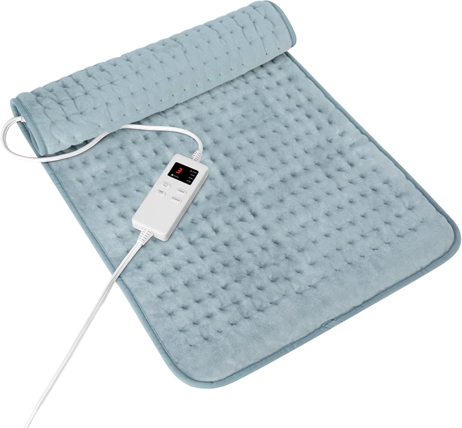 Heating Pad for Period Cramps, Heating Pad for Back/Neck/Shoulder Muscle Pain, 6 Heating & 4 Timer Setting, Auto Shut Off, Dry/Moist Heat & Machine Washable, Birthday Christmas Gifts for Women Mom customer photo 2