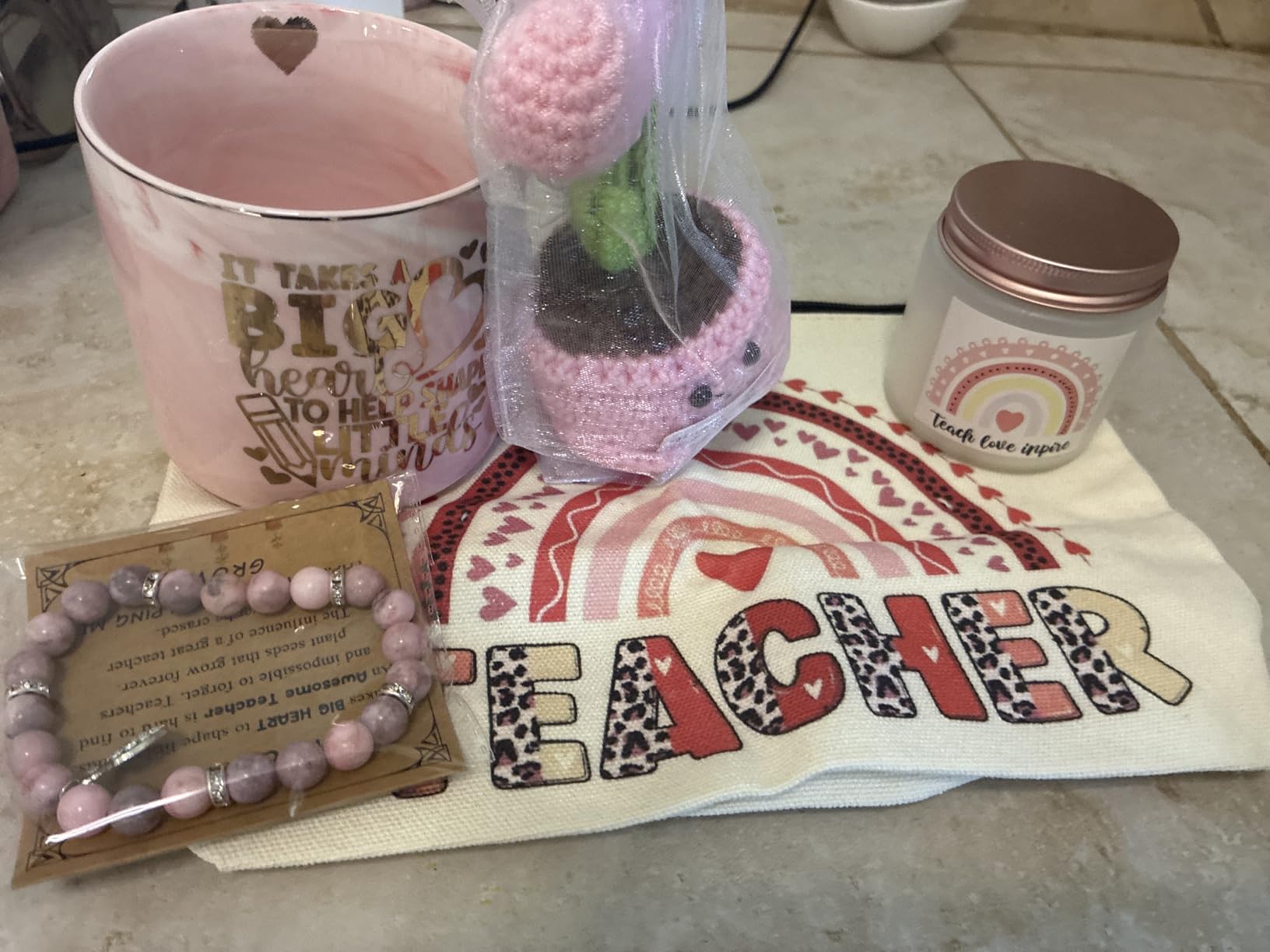 Teacher Appreciation Gifts for Women, Christmas Ideas Gifts for Teachers | Thank You End of Year Gifts for Women Teachers, Retirement Valentines Day Ideas Present Basket Set of 6 customer photo 1