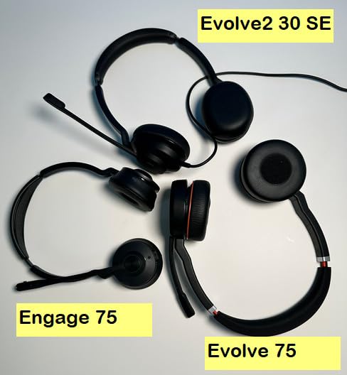 Evolve2 30 SE (2025 Version) Wired Dual-Ear Headset with Microphone for Work - Computer Headset - New USB-A and USB-C Cable - Goes with All Online Meeting Platforms - Black customer photo 2