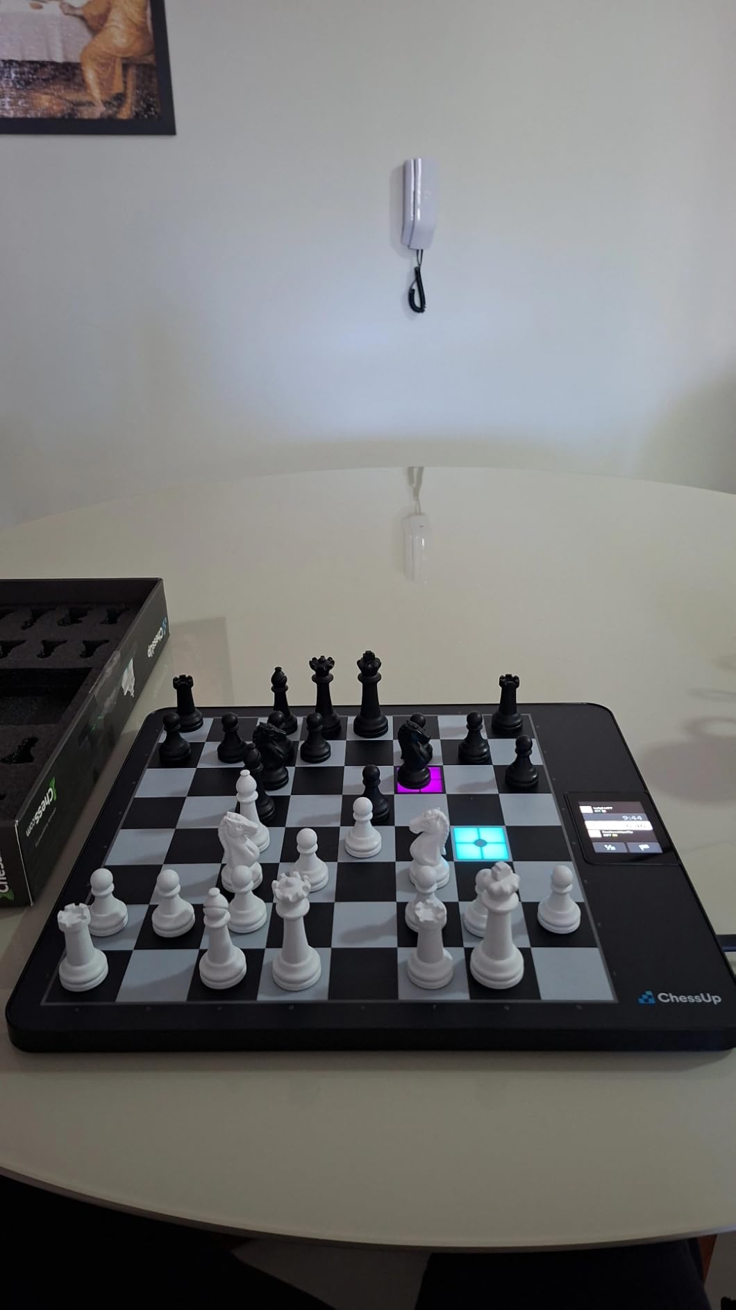 ChessUp 2 - Electronic Chess Board by Bryght Labs - Built-in WiFi, Chess Engine - Includes Chess Set TouchSense Pieces - Light Up Smart Chess Board - With AI, Lessons, Wireless Play & Companion App customer photo 2