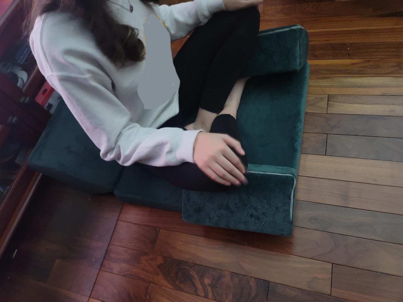 HOMBYS Large Meditation Cushion Foam Meditation Pillows for Sitting on Floor, Yoga Pillow for Adult, Meditation Mat with 2 Knee Cushions and Hip Support - 3 Shapes for Different People customer photo 2