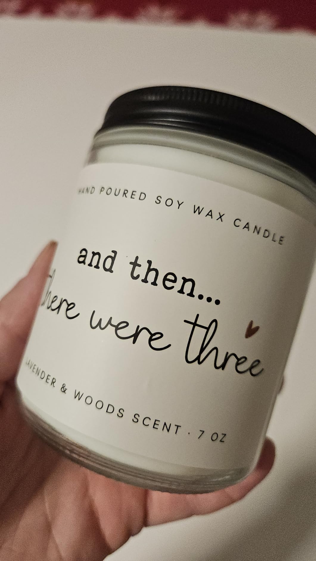 New Mom Gifts, Postpartum Gift for Moms, Gift for New Moms After Birth, New Parents Gifts for Couple, First Time Mom to Be - Lavender Scented Candle 7oz customer photo 2
