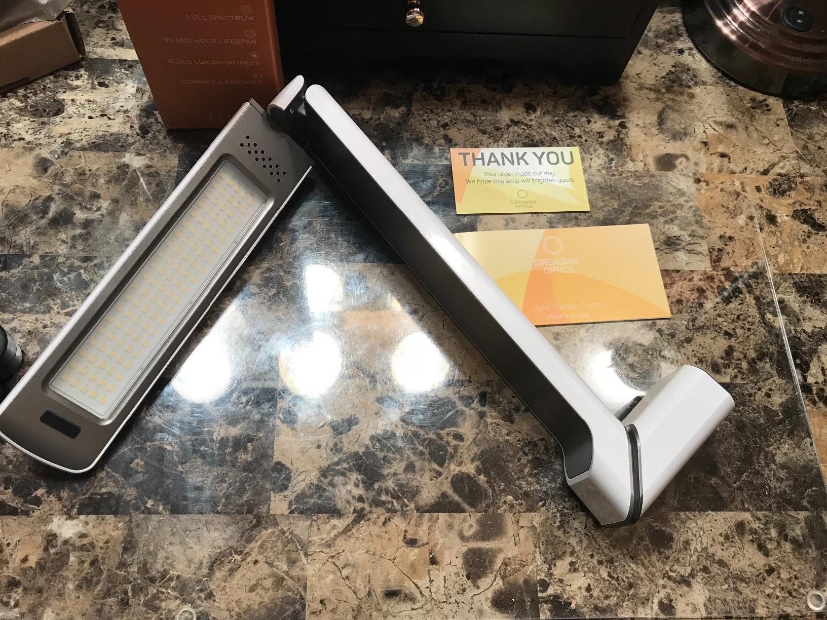 Circadian Optics Lumos 10,000 Lux Light Therapy Lamp | Seen On Shark Tank | Sun Lamp For Seasonal Blues | Ultra Bright White Light Therapy customer photo 2
