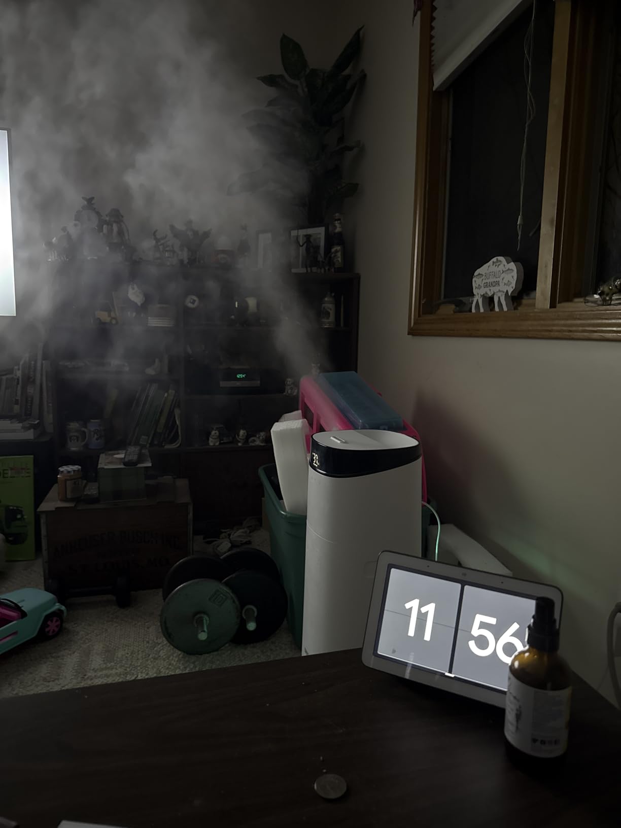 DREO 16L Smart Humidifier Large Room 1000 ft², 130H Cool Mist Air Humidifiers for Bedroom Plants Baby, Top Fill, Remote/Touch/Voice & APP Control, Clean Tank Technology, 30dB, RGB Light, HM755S White customer photo 1
