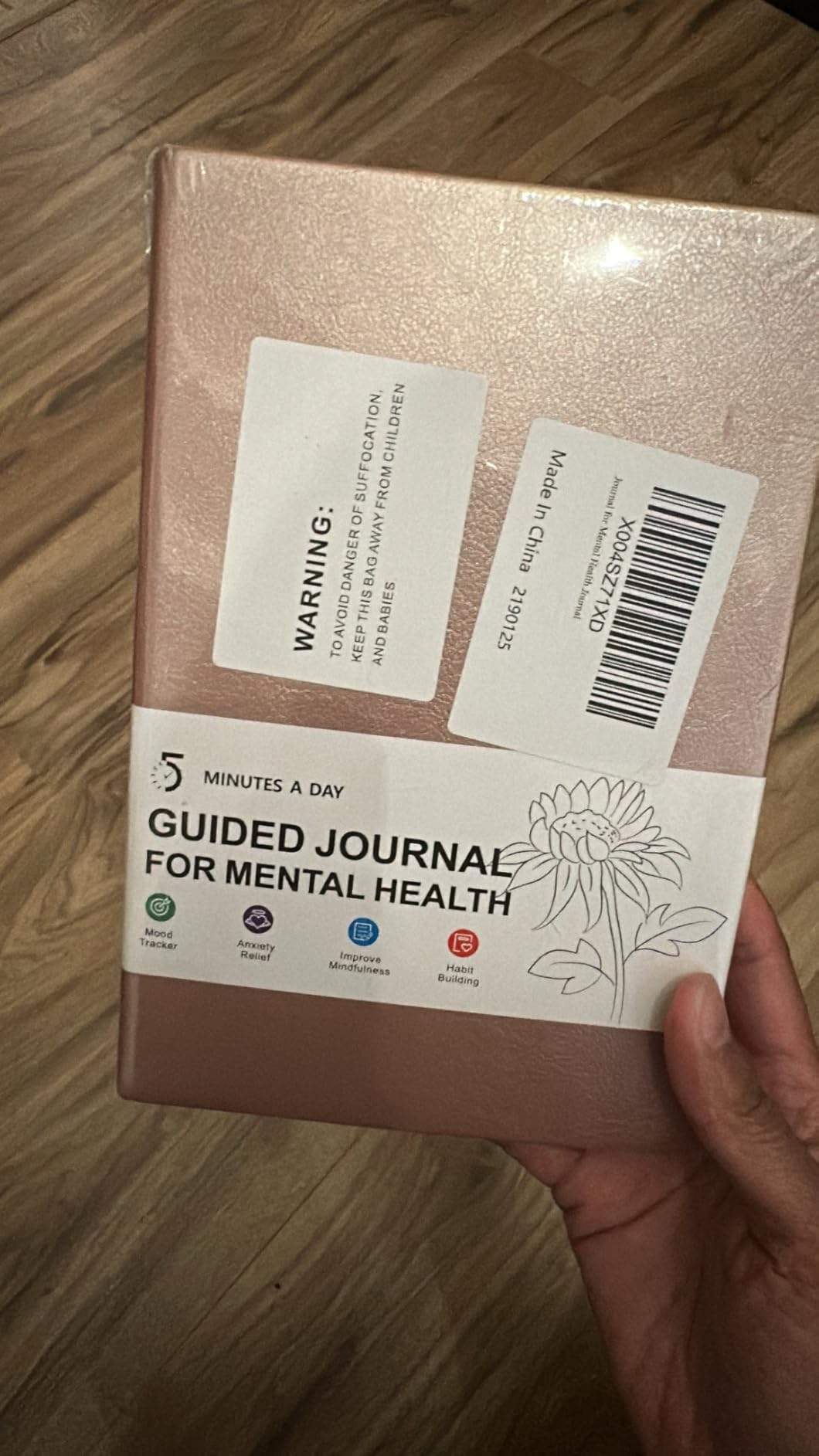 5 MINUTES A DAY Mental Health Journal, 90-Day Guided Journal | Self-Care Planner, Anxiety Relief Journal, Mood Tracker, Mindfulness Practice, Habit Building, Monthly Summary customer photo 1