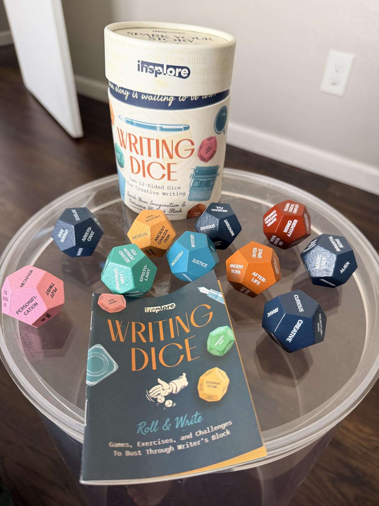 12-Sided Writing Dice - Giftable Creative Writing Tool for Beating Writer's Block - 120 Inspiration Prompts Plus Fun Games and Challenges - Great Gift for Teen and Adult Authors customer photo 1