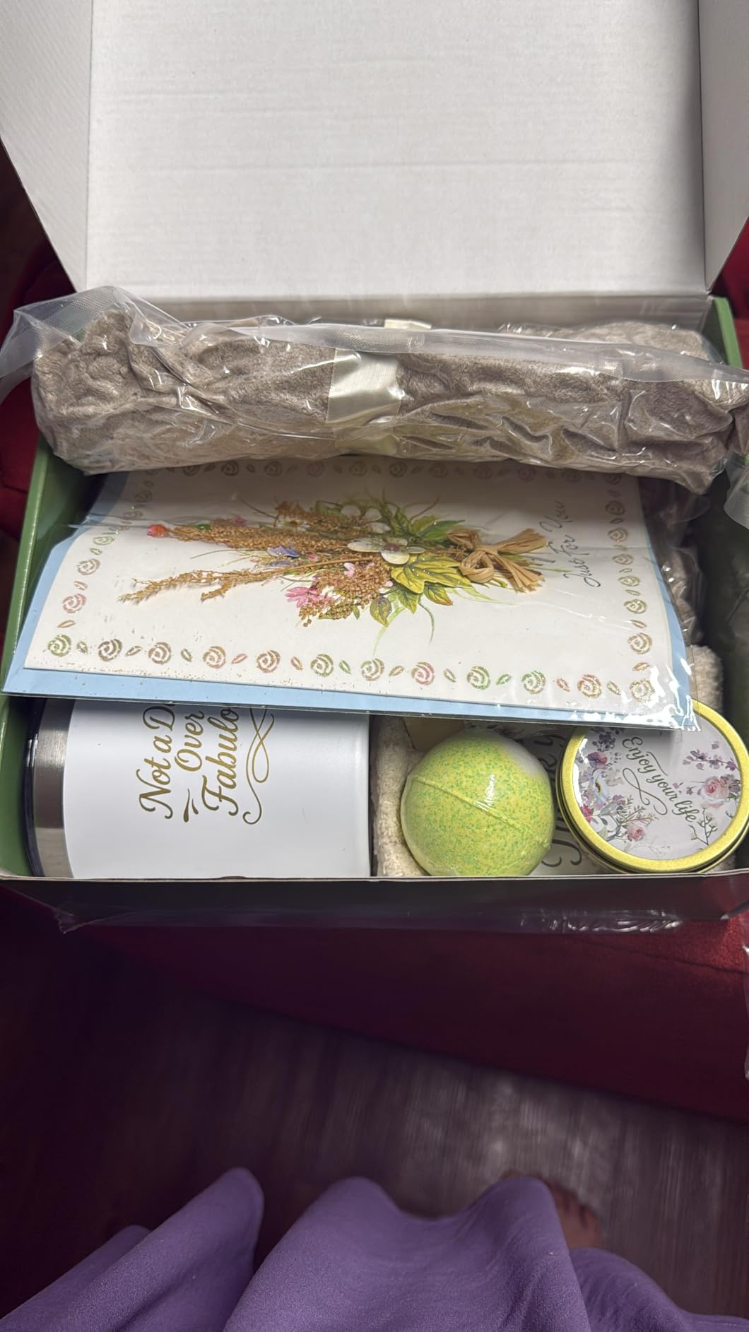 Birthday Gifts for Women, Self Care Gift Basket for Women, Thinking of You & Get Well Soon Gifts, Relaxing Spa Care Package for Mom, Sister, Best Friend, Her customer photo 1