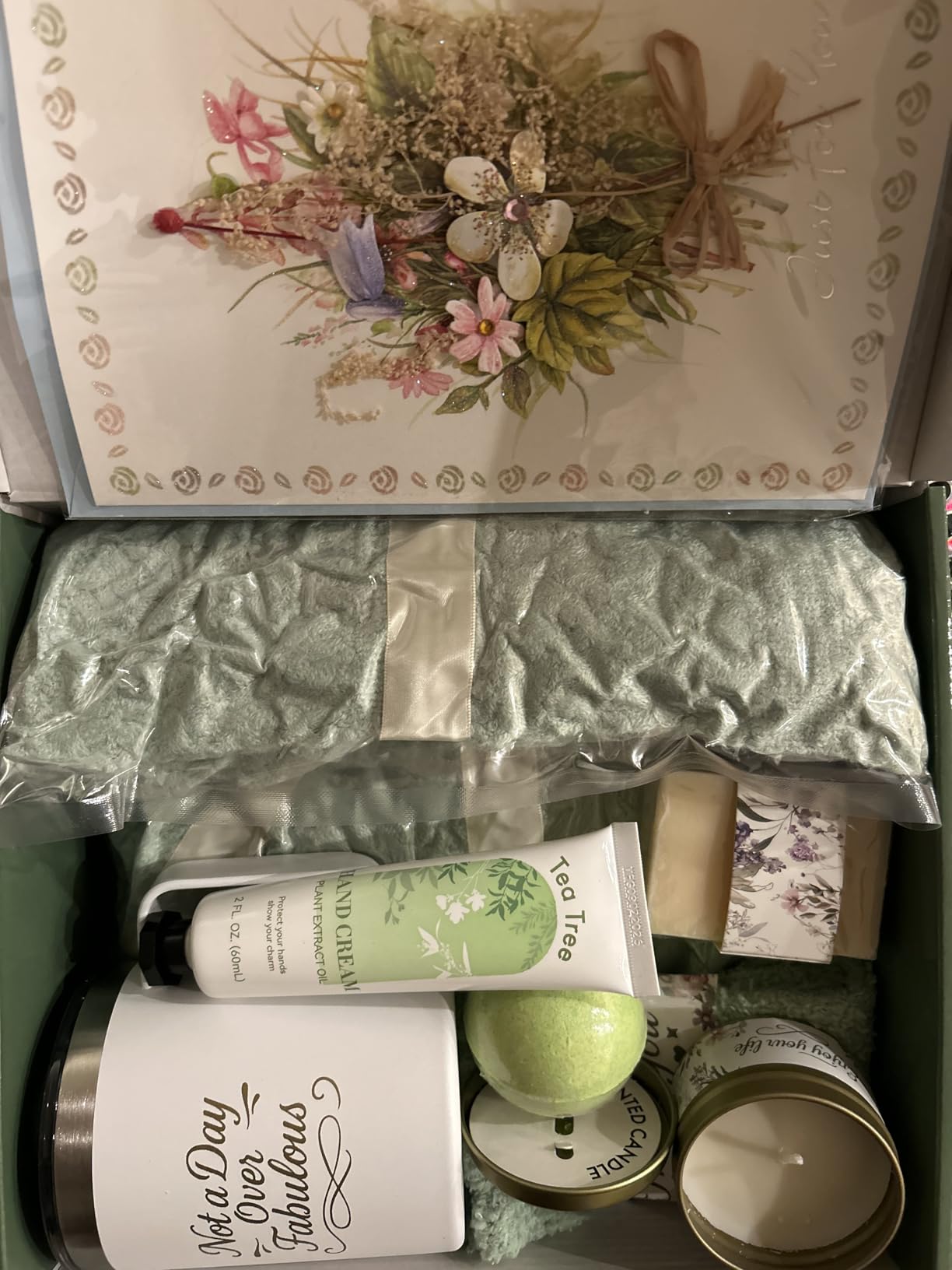 Birthday Gifts for Women, Self Care Gift Basket for Women, Thinking of You & Get Well Soon Gifts, Relaxing Spa Care Package for Mom, Sister, Best Friend, Her customer photo 2