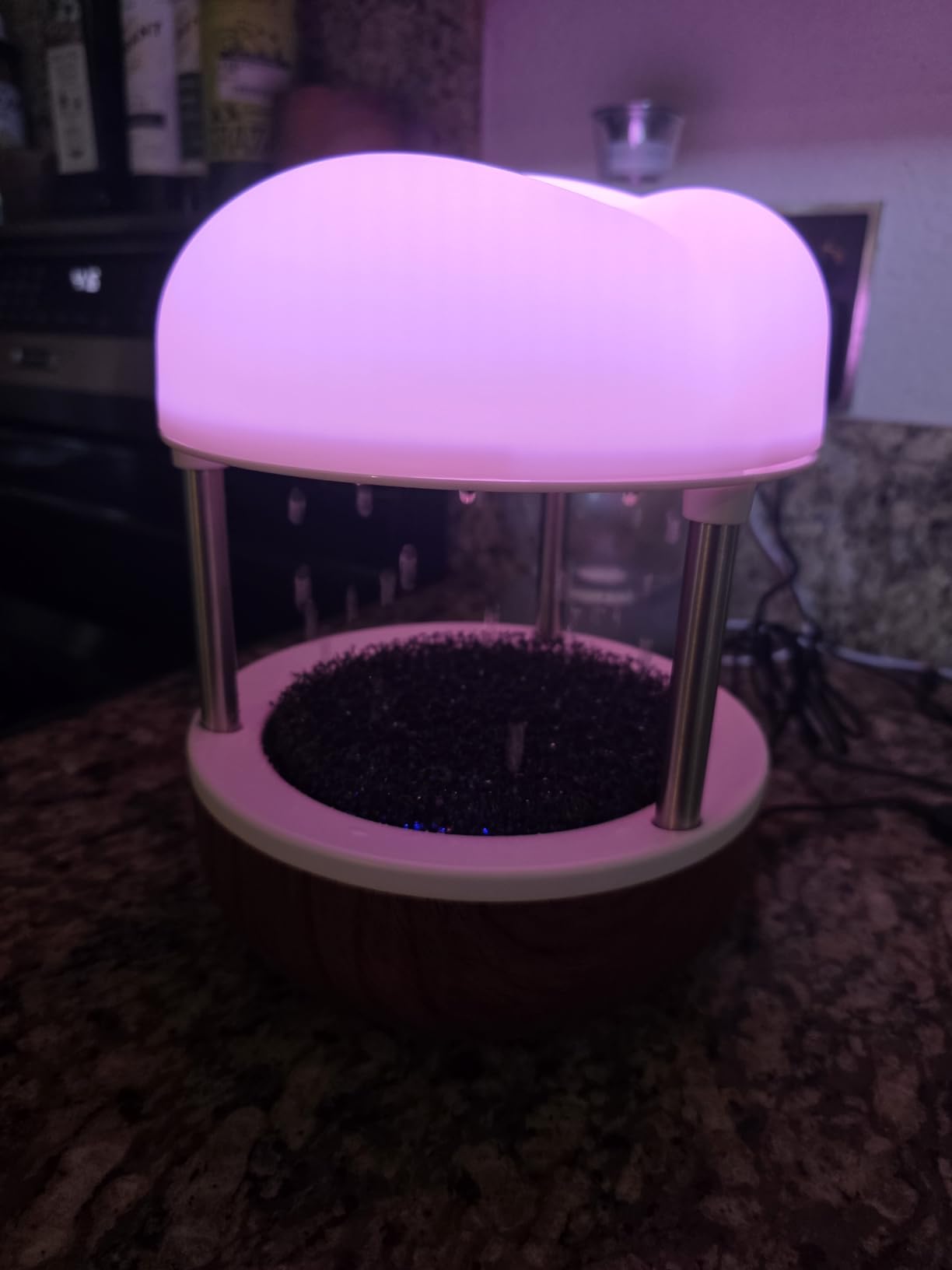 Mindsight 'Calming Cloud' Tabletop Water Fountain | Quiet Pump | Splash Resistant | Zen & Nature Décor | Promotes Focus, Stress Relief, Productivity, Sleep | Reminder to Pause & Reset | Desk Accessory customer photo 1
