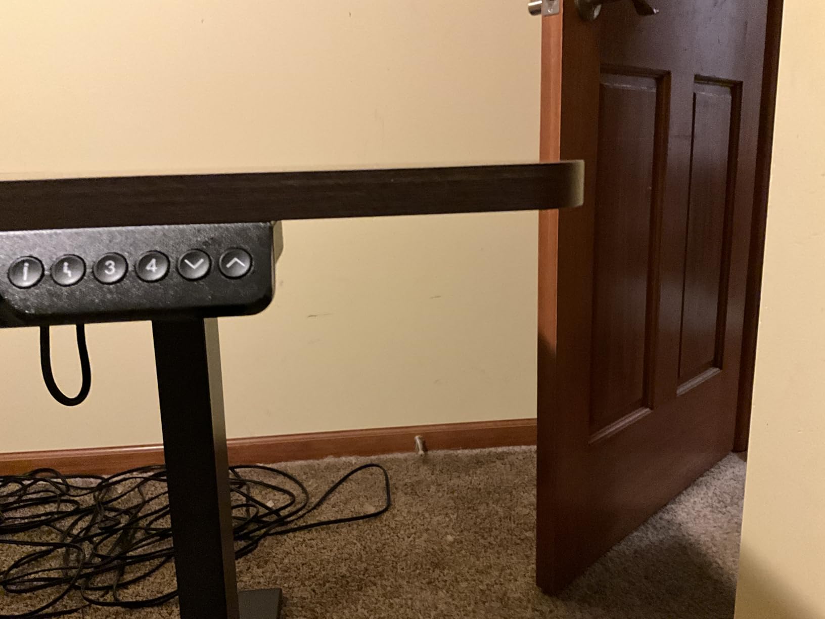 Dual Motor Standing Desk, Large Stand Up Desks, 79x31 Inches Electric Sit Stand Desk, 4 Memory Preset Adjustable Height Home Office Desk (Black) customer photo 1
