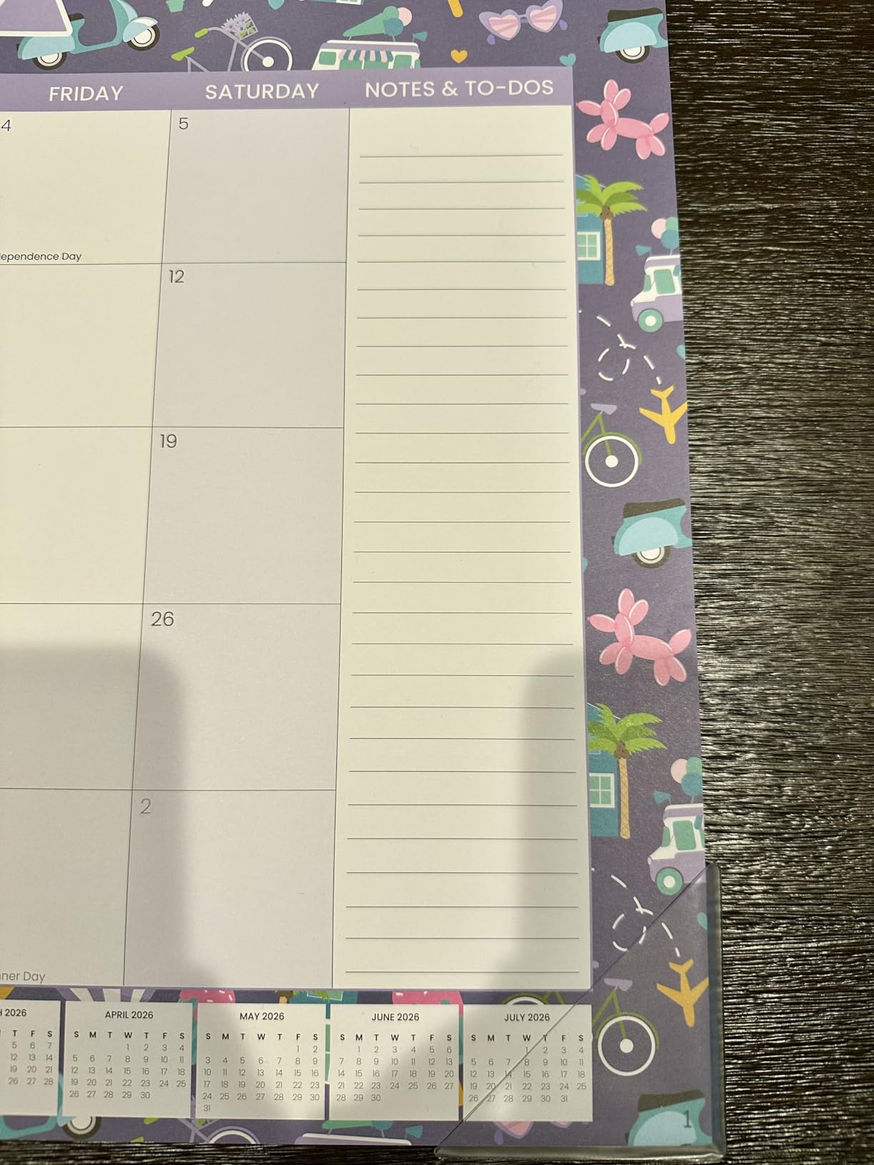 bloom daily planners Desk Calendar 2026-2027 - Academic Year Large Wall Calendar (July 2026 - July 2027) - 21