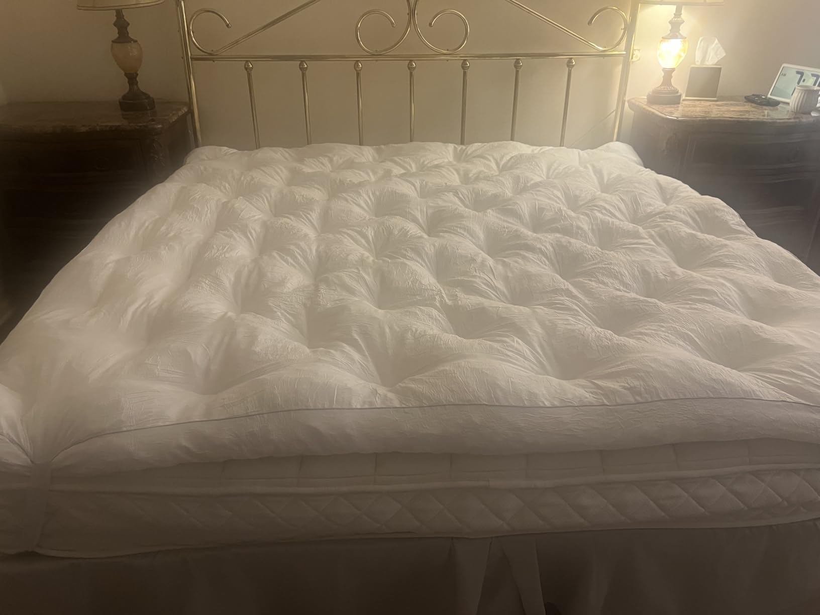 SHOUREN 5 Inch Memory Foam Mattress Topper Queen for Back Pain Relief | 5 Inch Extra Thick Gel Memory Foam Topper with Pressure Relief, Body Contouring Support, 4-Way Straps and Plush Comfort customer photo 2
