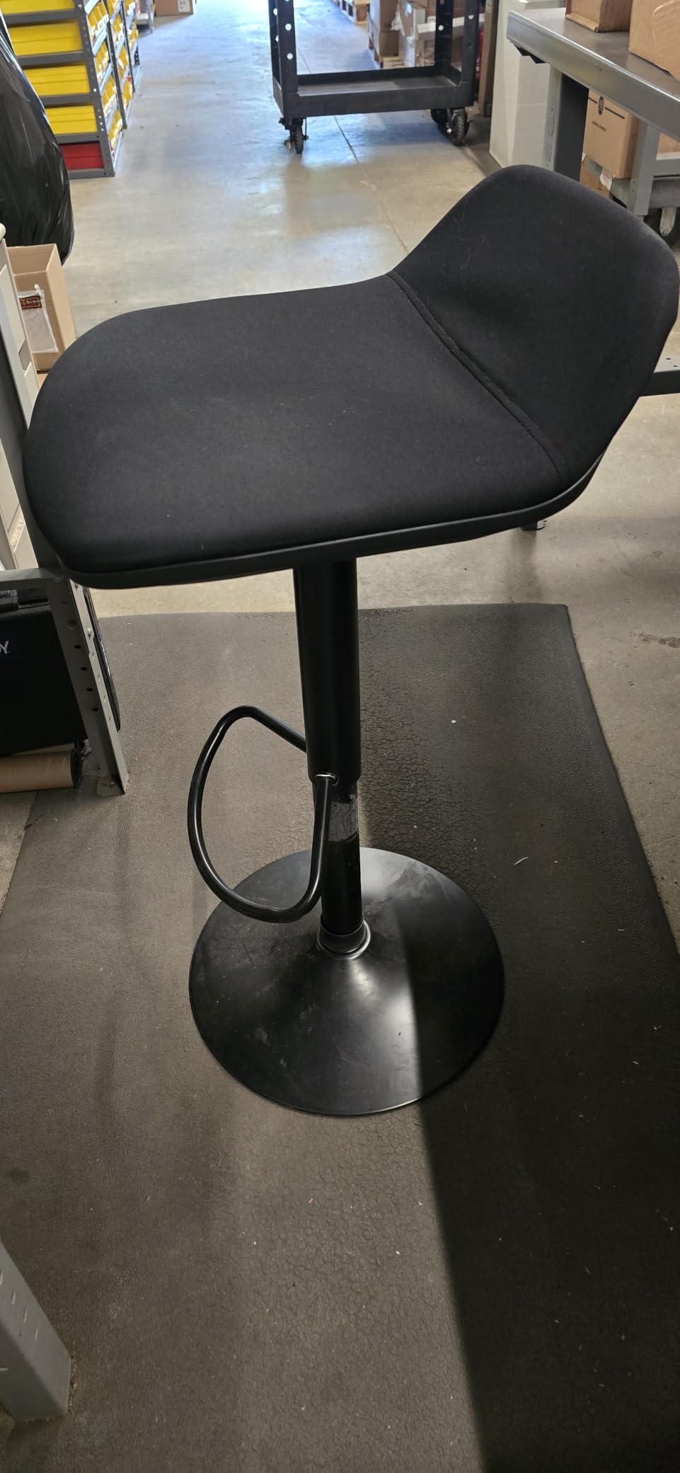 IWMH Standing Desk Stool, Adjustable Standing Desk Chair, Sit Stand Stool | Height Adjustable Sit Stand Desk Stool, Ergonomic 360 Swivel Leaning Stools with Footrest for Office Home (Black) customer photo 1