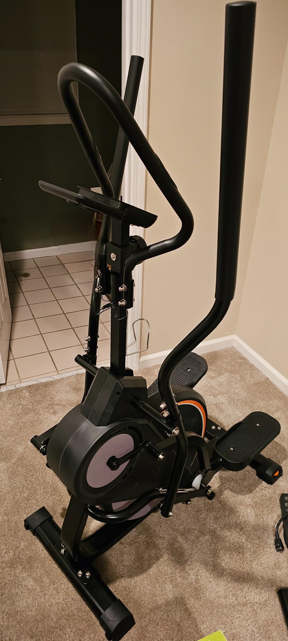 YOSUDA Foldable Elliptical Exercise Machine for Home, 15IN Stride Compact Folding Elliptical Training Machine Only 2 sq ft for Small Spaces, Elliptical Cross Trainer with 16 Magnetic Resistance Levels customer photo 2