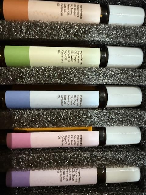 Essential Oils Roll On Set (Calm, Relax, Breathe, Focus on, Sleep, Renew) | Relaxation Gifts for Women & Men, Natural Aromatherapy Oil Blend Kit with Roller Ball for Massage, Body Skin Care customer photo 1