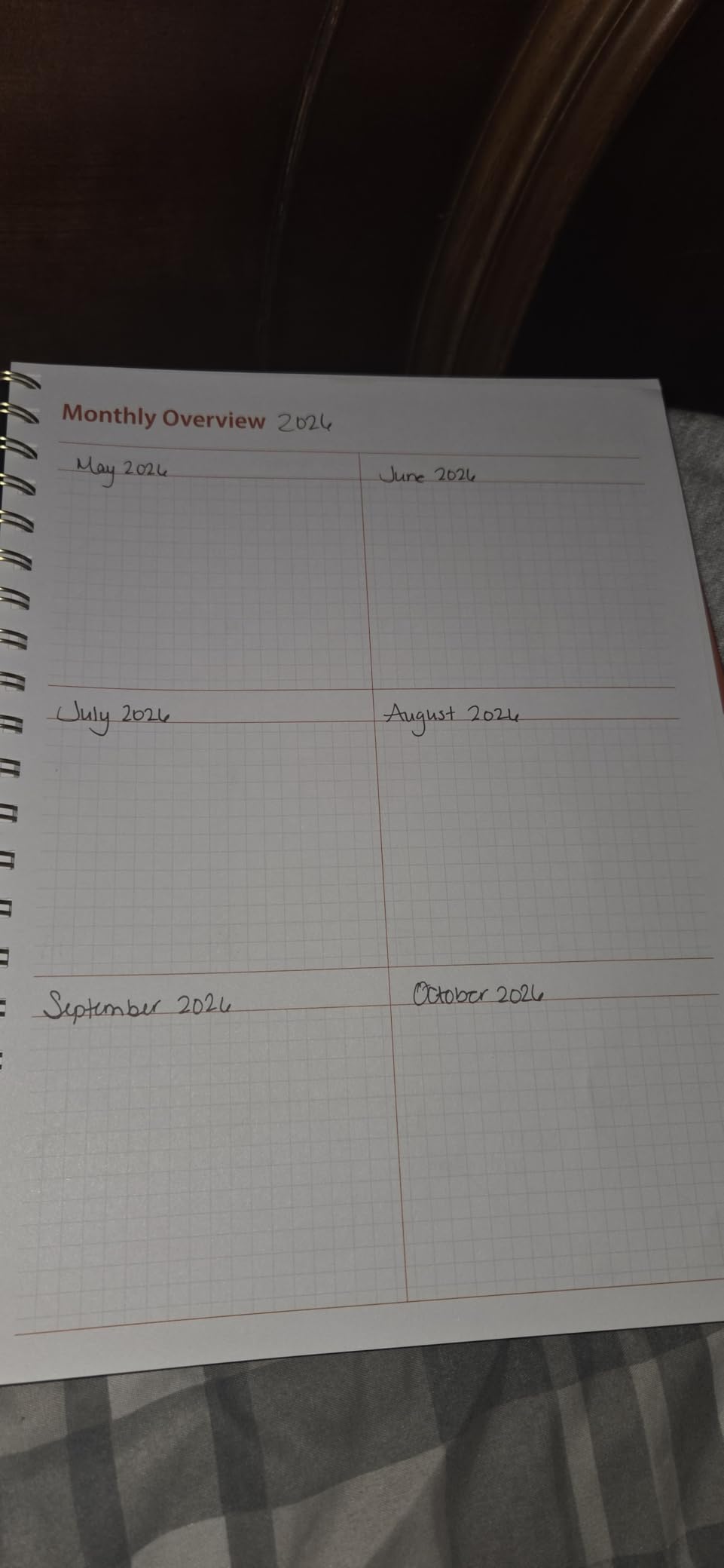 Undated Weekly Planner, 8.5