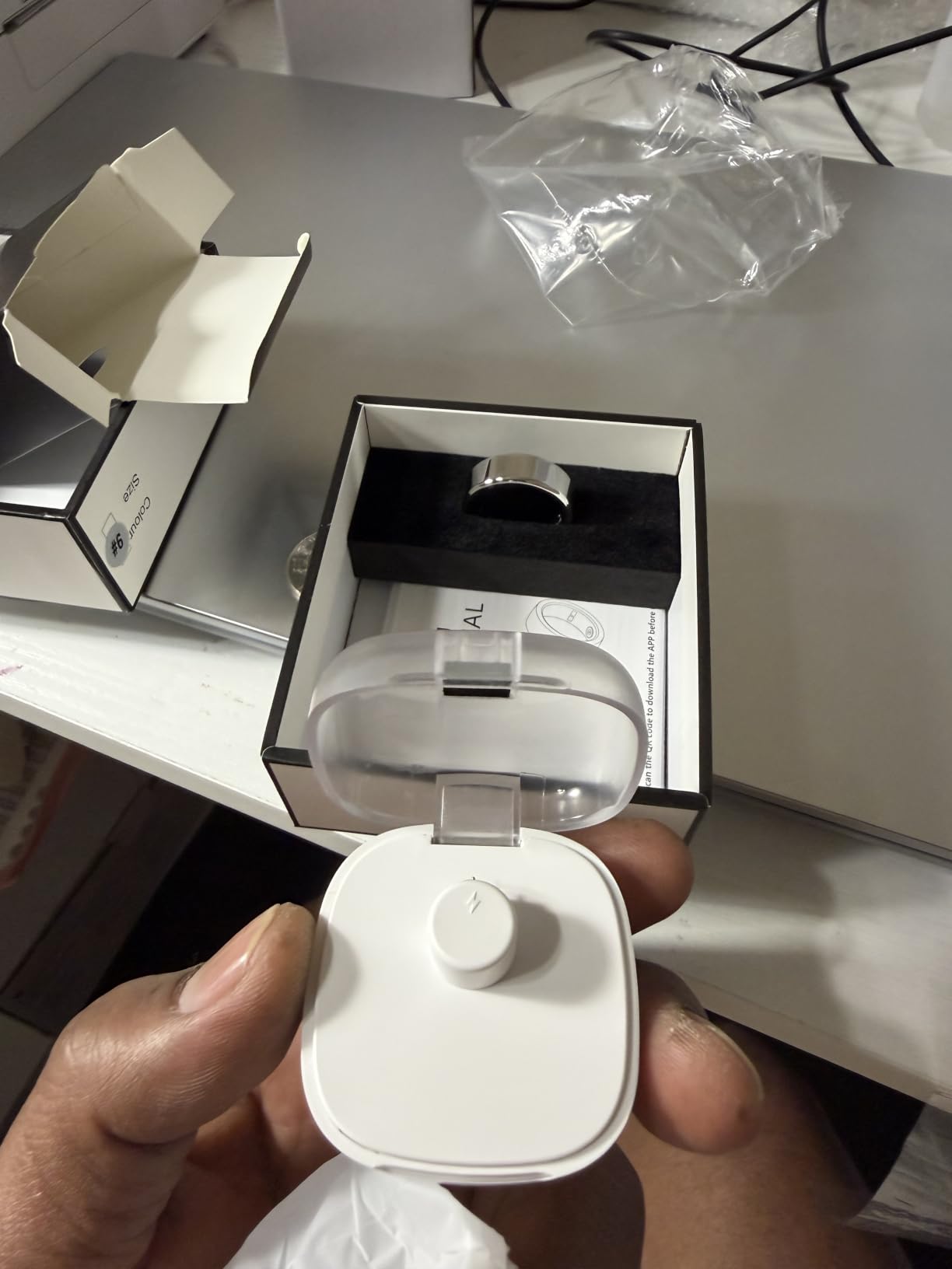 Smart Health Ring, Featuring Stress and Sleep Monitoring Functions, Compatible with iOS and Android, No Subscription Fee customer photo 1