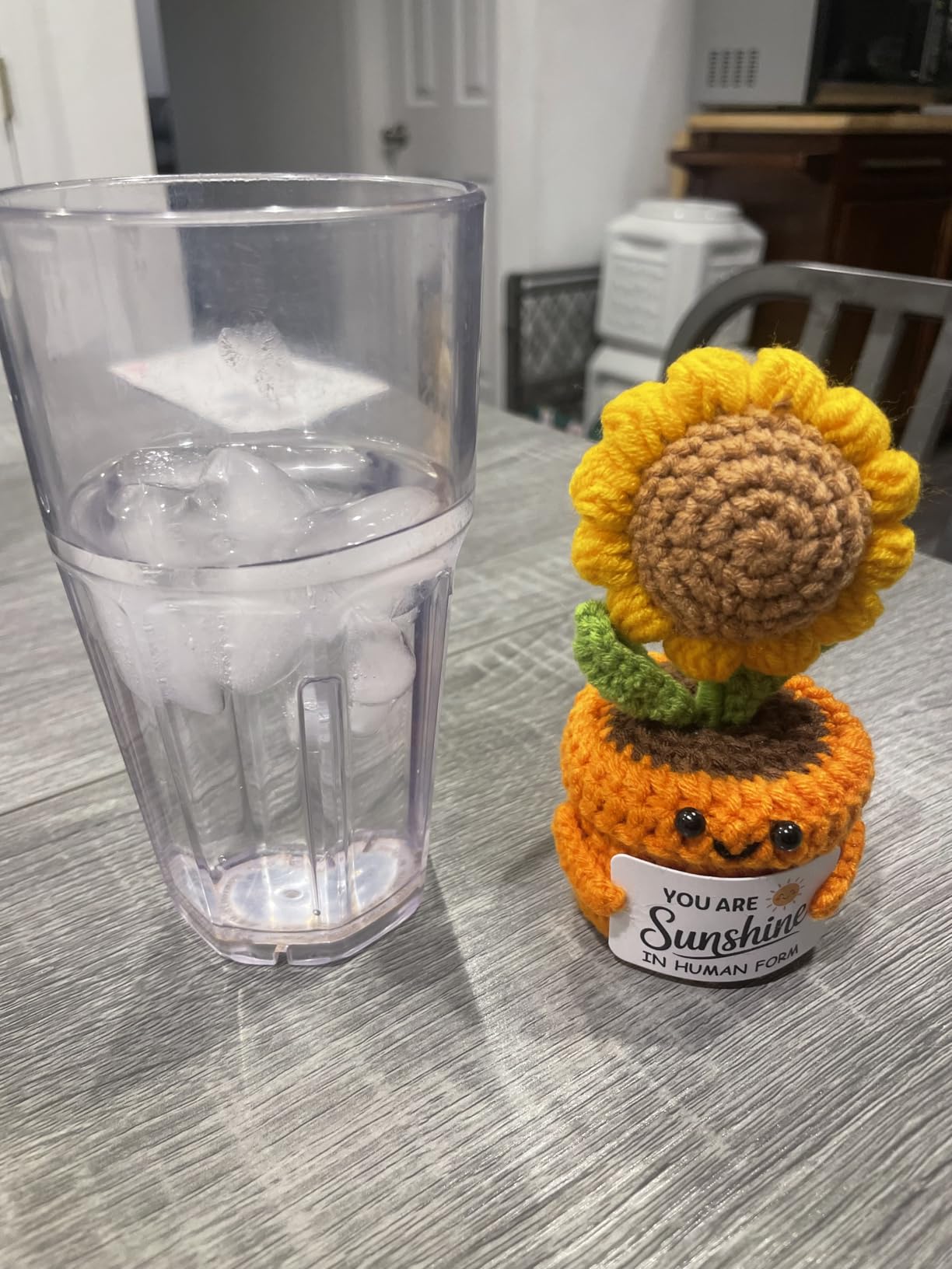 Funny Crochet Sunflower Office Decoration Therapist Gifts for Women Men | Occupational Therapy Gifts, Mental Health, Psychology Graduation, Therapist Appreciation Presents, Psychologist customer photo 2