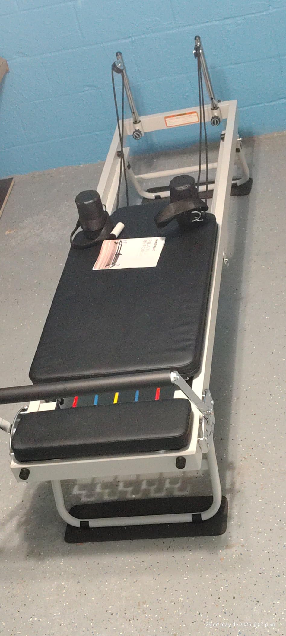 Foldable Pilates Reformer for Home Use Pilates Reformer Machine with Adjustable Resistance Bands Space-Saving Pilates Machine for Core Strength&Full Body Workout customer photo 2