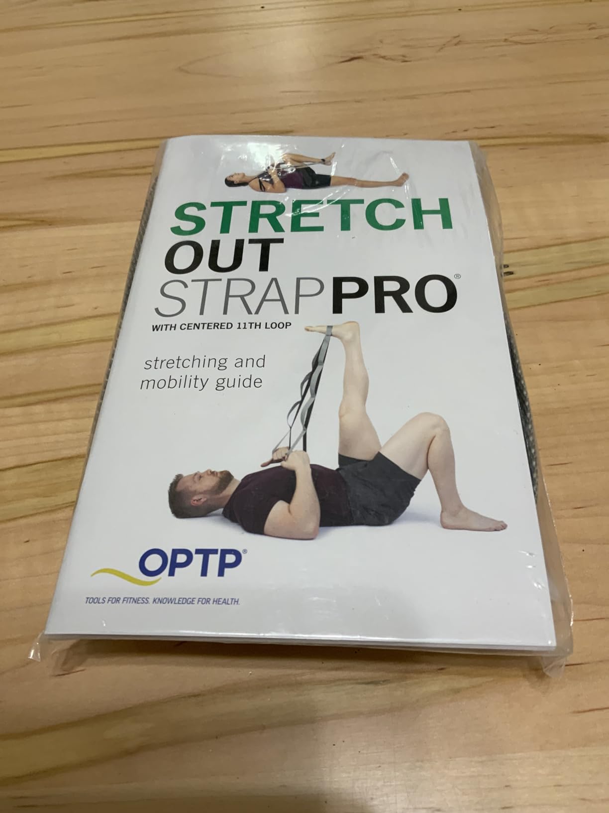 OPTP Stretch Out Strap Pro with Exercise Book, 11 Loops USA-Made Yoga Strap customer photo 1
