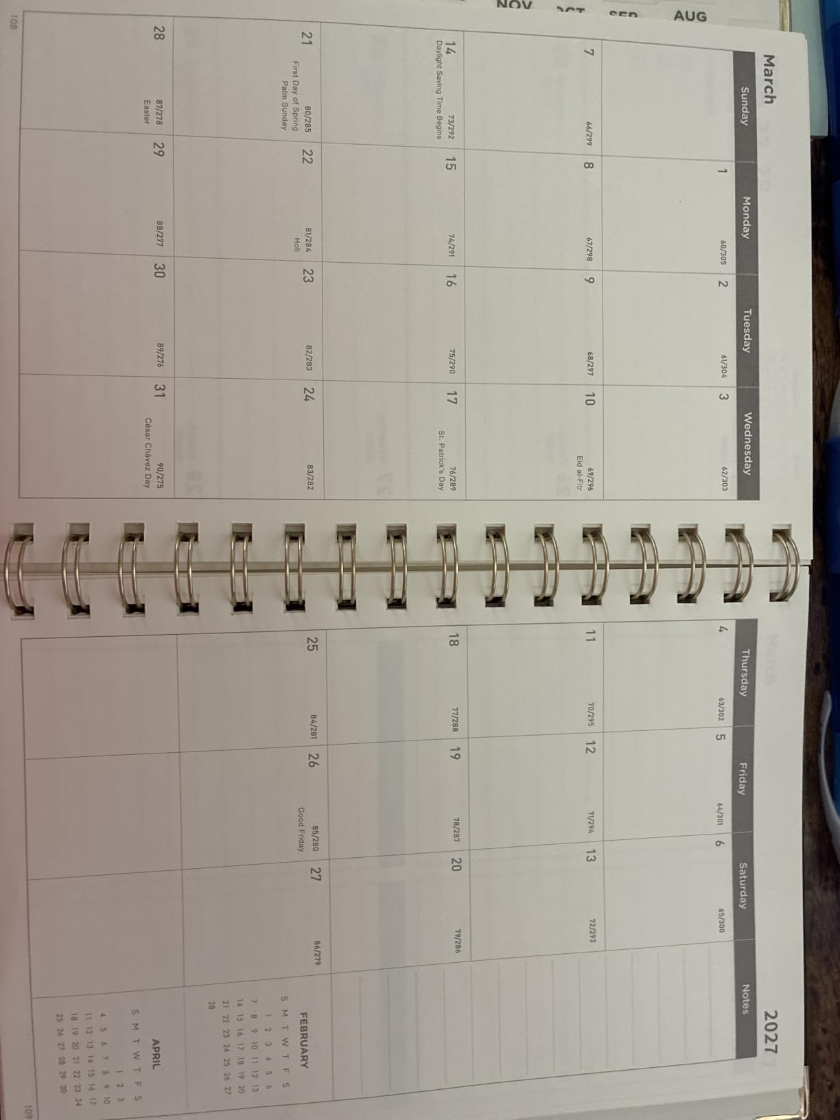 AHGXG Academic Planner 2026-2027, July 2026 - June 2027, 5.7