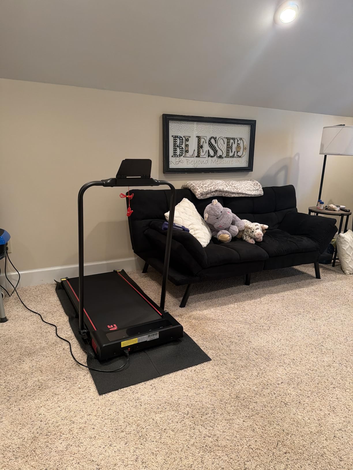Treadmills for Home, App Compatible, 5 in 1 7.5MPH Foldable Treadmill with 10% Incline, 3.0HP Brushless Drive, 12 HIIT Programs, Full Screen LED Display, Remote Control, 400 LBS Weight Capacity customer photo 1