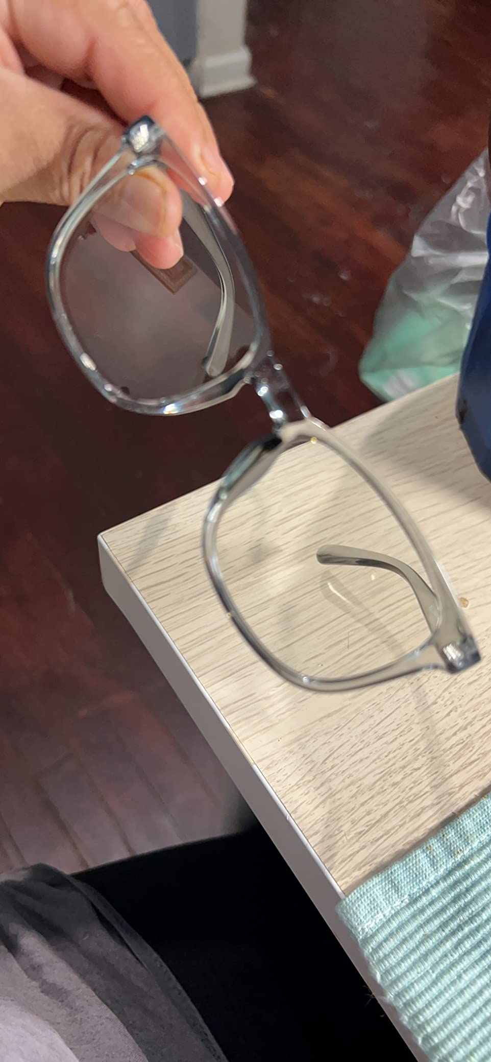 Gaoye Blue Light Blocking Glasses -Fashion Square Eyeglasses, Anti UV Ray Computer Gaming Glasses Blue Blockers for Women/Men customer photo 2