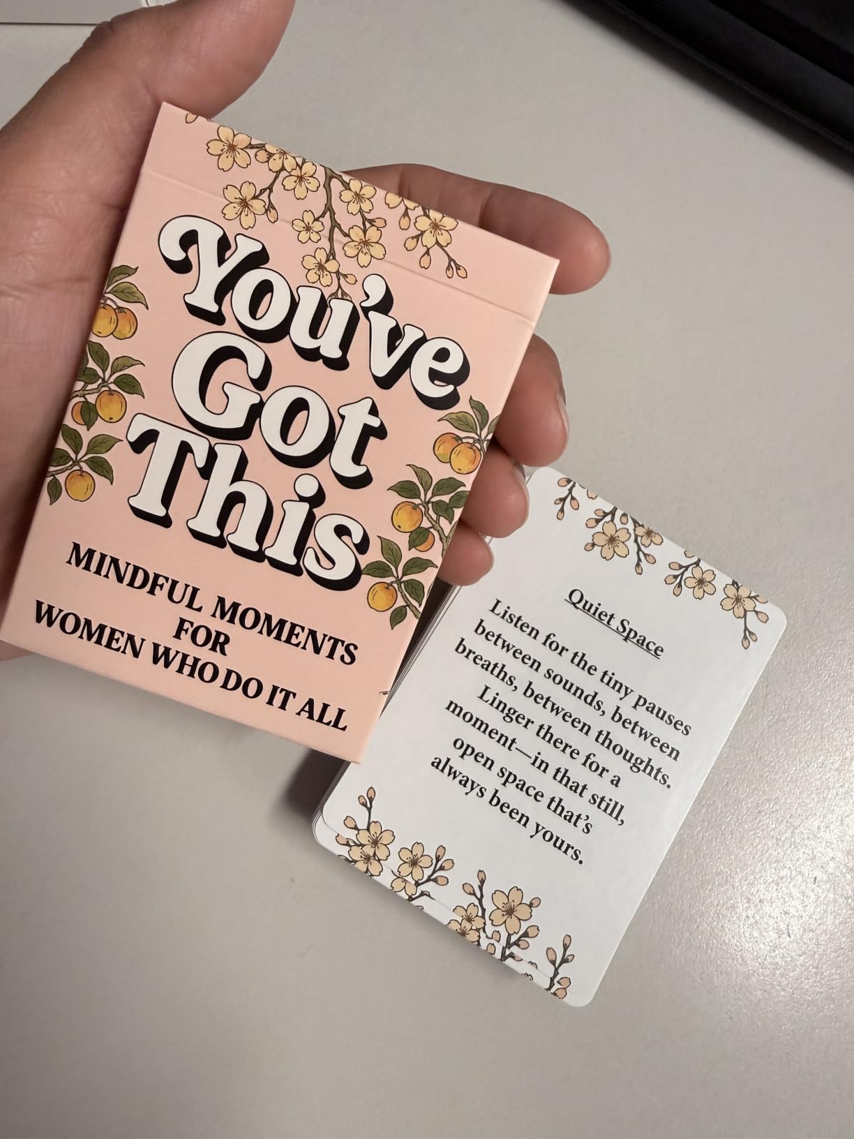 Positive Affirmations Cards For Women | Daily Affirmations Cards | Daily Affirmations & Mindfulness Exercises | Inspirational Gifts For Women | 50 Prompts & Micro-Meditations | Gifts For Women customer photo 1