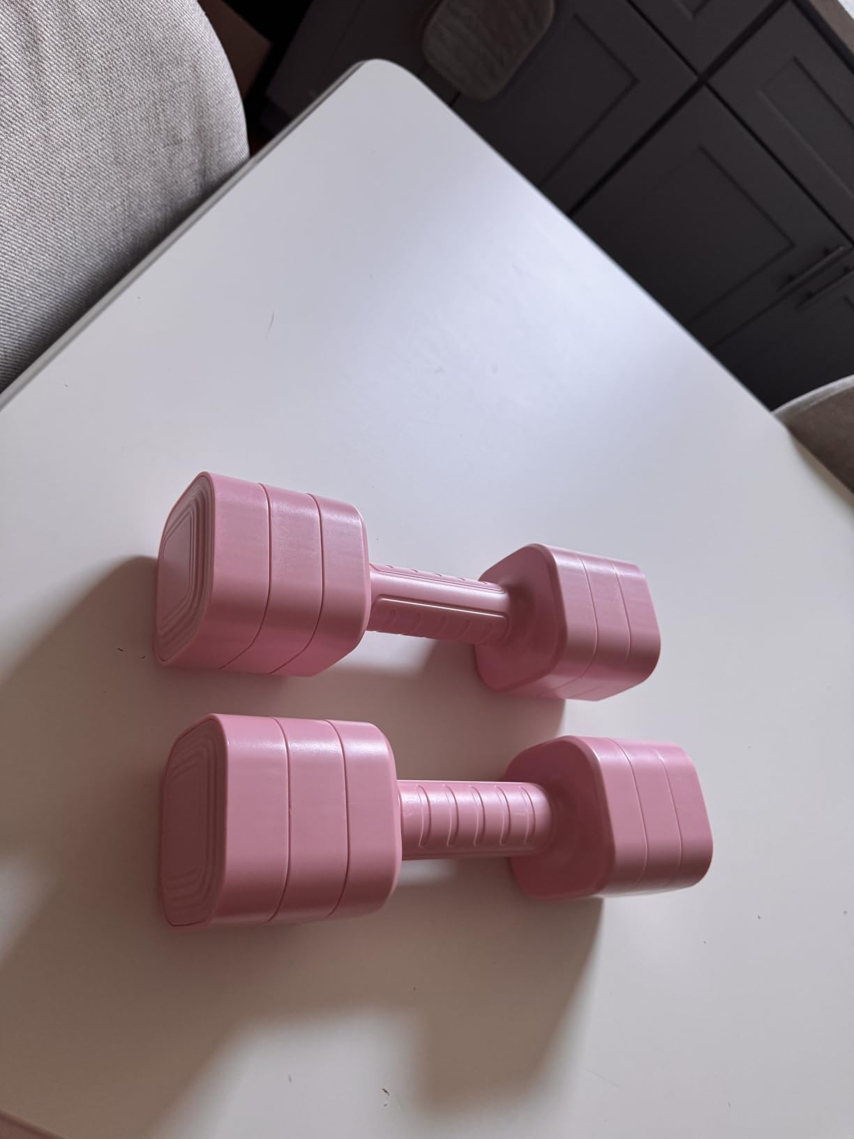 Ragebby Adjustable Dumbbell Set of 2, Weights for Men and Women at Home | Anti-slip Handle, Weights Dumbbells Set, 2lb/3lb/5lb/10lb/15lb/20lb for Pilates, Yoga, Strength Training customer photo 2