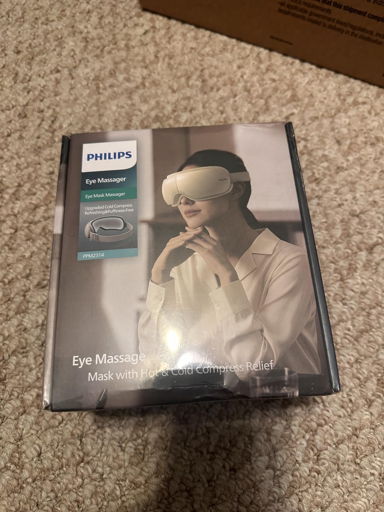 PHILIPS Eye Massager with Heat and Cooling for Daily Eye Comfort & Relaxation | Soothing Sensation, Dual Airbag Vibration, 180° Foldable Design, Bluetooth Music, 4 Modes, Ideal Sleep Gift for Men & Women customer photo 2