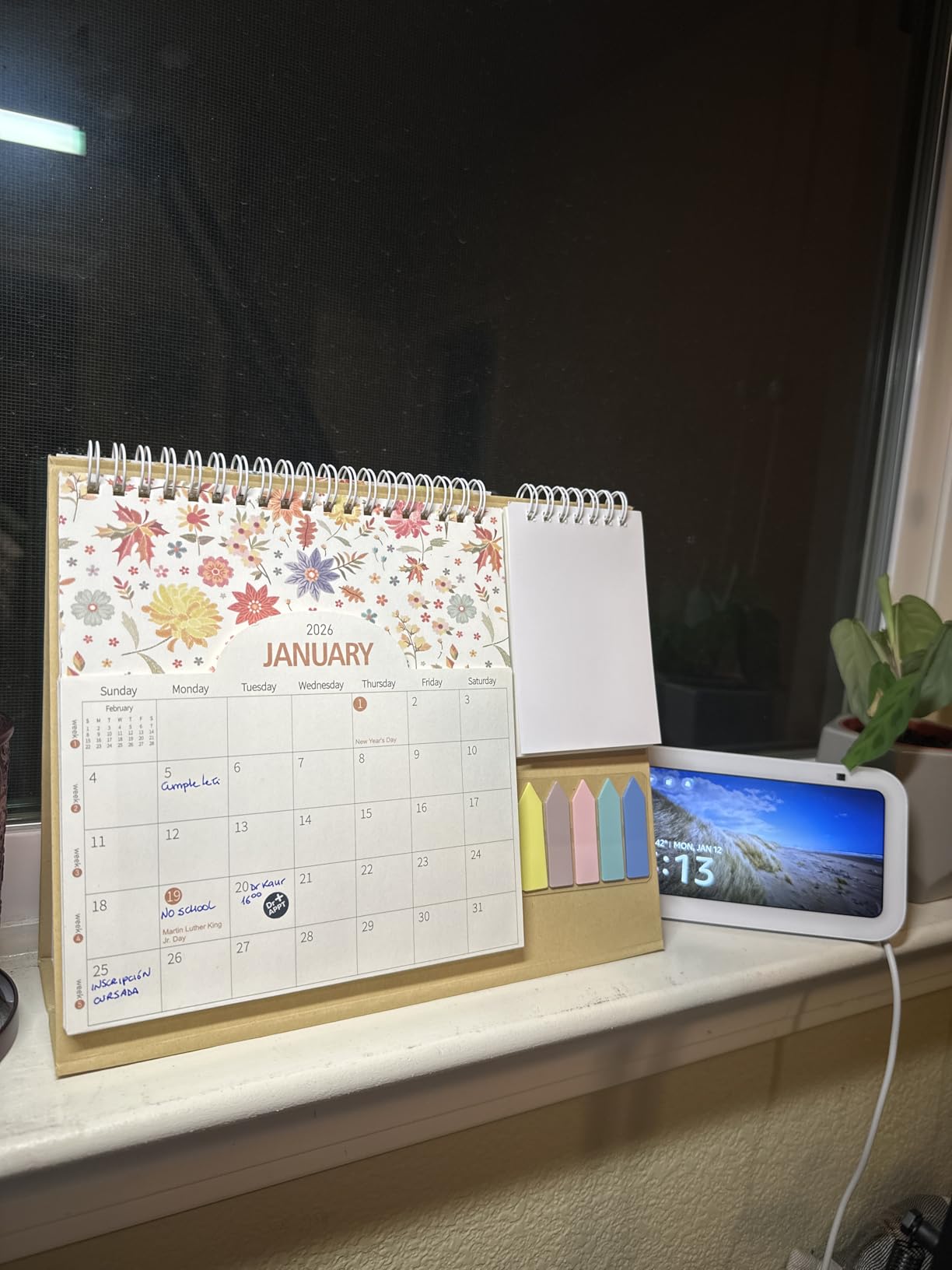 Small Desk Calendar 2026-2027, Standing Desktop Calendar, JUL 2026-JUN 2027 | Academic Year, 8