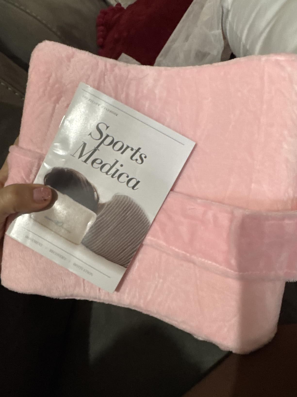 Knee Pillow for Side Sleepers, Memory Foam Leg Pillow Cushion | Sciatica comfort, postpartum support, hip and spine alignment, eBook, adjustable strap, washable cover, easy care customer photo 2