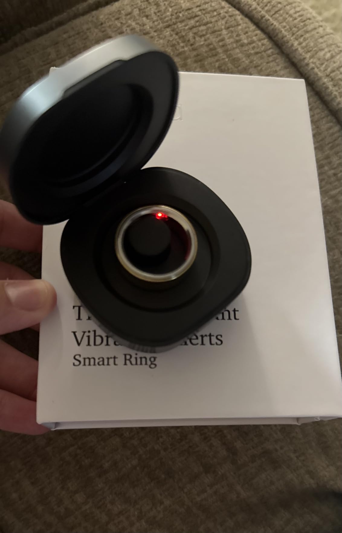 Smart Ring Health Tracker 5ATM Waterproof Sport Ring - Vibration Alerts, Titanium, Blood Oxygen/Sleep Monitoring customer photo 1