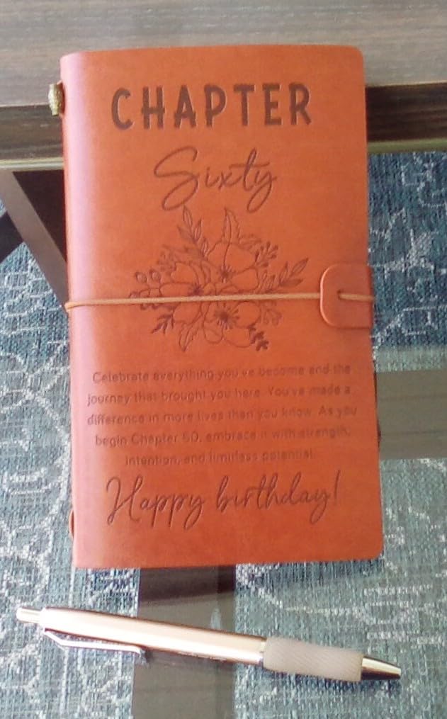 PRSTENLY Birthday Gifts for Women Her Leather Journal - 140 Page Refillable Notebook customer photo 1