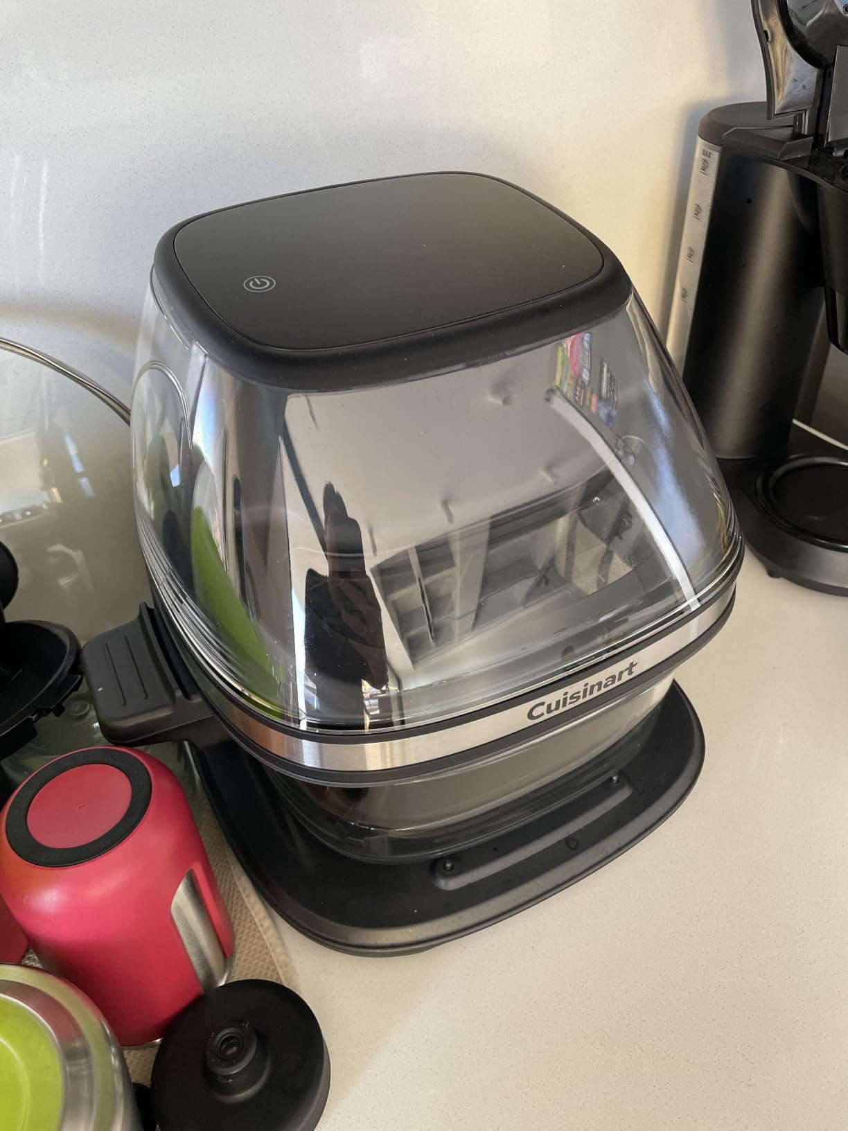 Cuisinart Air Fryer, Glass Basket & ClearView Window, 5 Functions, 4 Qt | Basket style air fryer with crisper plate, 5 cooking functions & 2 custom presets, 4qt air fryer heats to 450°F, AFC-4 customer photo 1