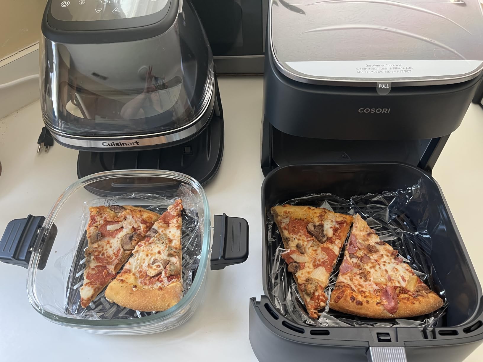 Cuisinart Air Fryer, Glass Basket & ClearView Window, 5 Functions, 4 Qt | Basket style air fryer with crisper plate, 5 cooking functions & 2 custom presets, 4qt air fryer heats to 450°F, AFC-4 customer photo 2