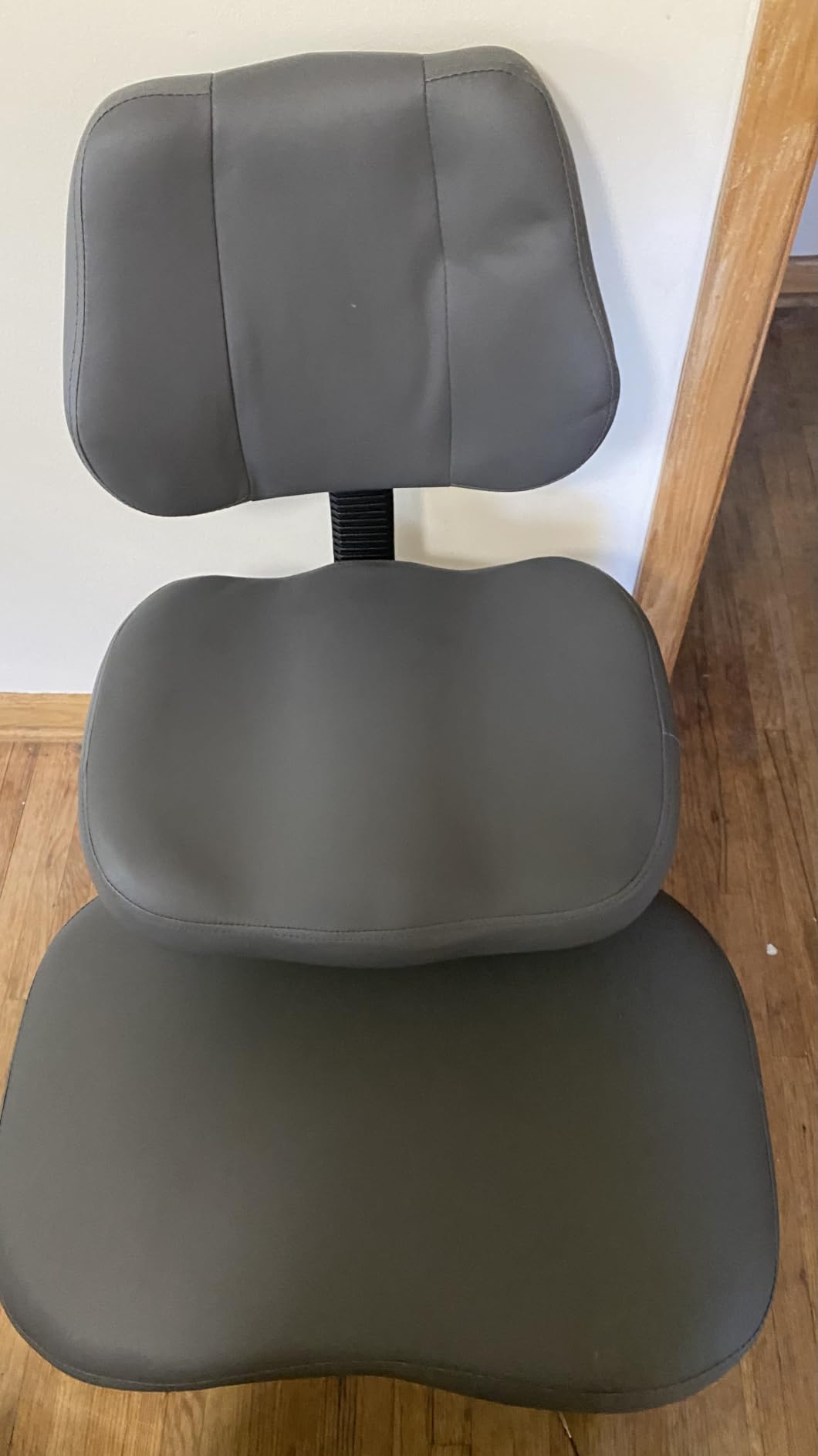 Criss Cross Office Chair, ADHD Chair with Meditation Chair Design | Ergonomic Cross Legged Design, Lumbar Support, Adjustable Height, Swivel Stool, PU Leather, Comfortable Home Office Seating customer photo 2
