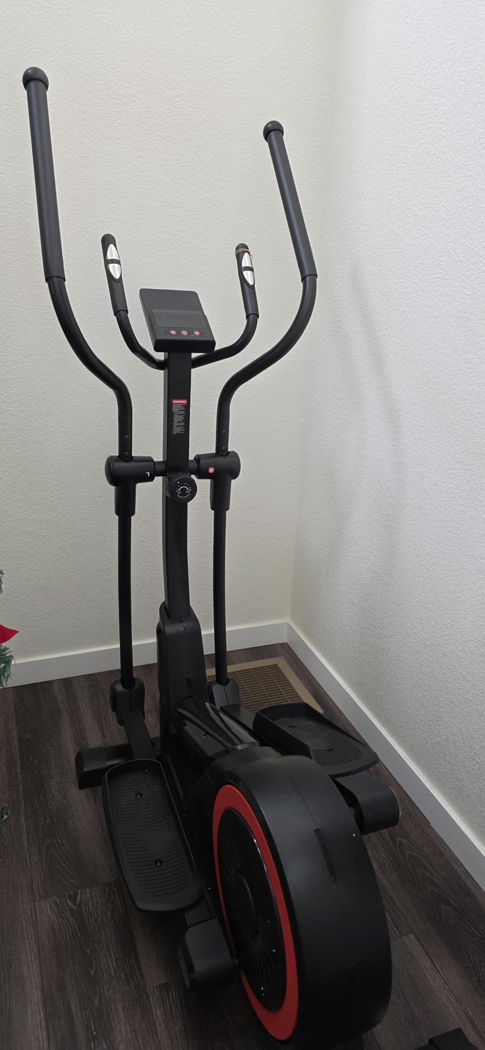 UMAY Elliptical Exercise Machine with 15.5''-17'' Stride & Heart Rate Grips, Ultra Silent Magnetic Elliptical Machine for Home with 16 Levels Resistance and LCD Monitor, 400 LBS Weight Capacity customer photo 1