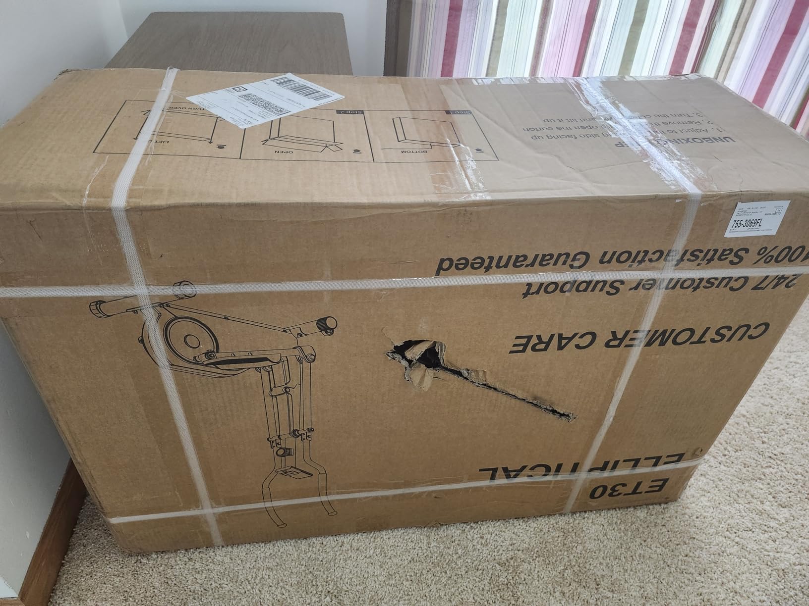 UMAY Elliptical Exercise Machine with 15.5''-17'' Stride & Heart Rate Grips, Ultra Silent Magnetic Elliptical Machine for Home with 16 Levels Resistance and LCD Monitor, 400 LBS Weight Capacity customer photo 2