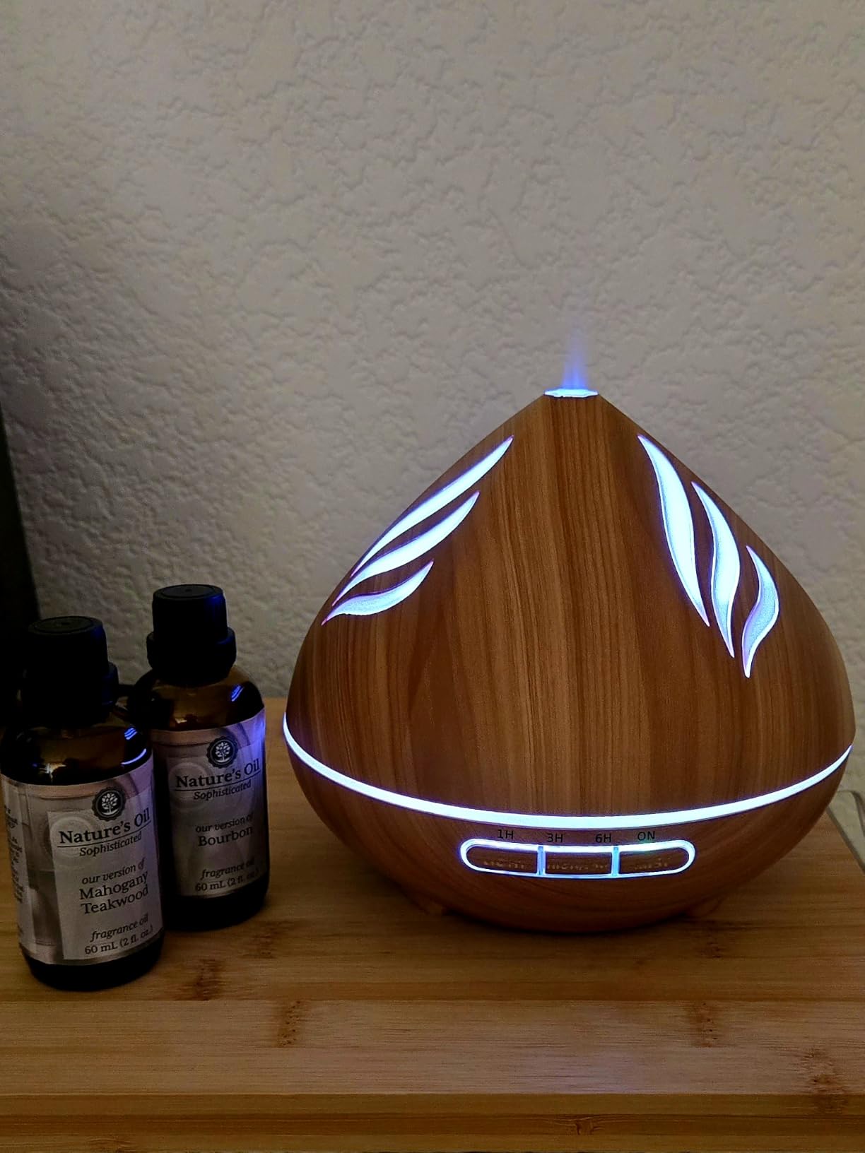 500ML Essential Oil Scent Diffuser: Remote Control &14 LED for Home - Camel | Aroma Diffuser with Ultra-Quiet Cool Mist - Aromatherapy Diffuser Offers Auto Shut-Off & Timer for Bedroom or Office customer photo 1