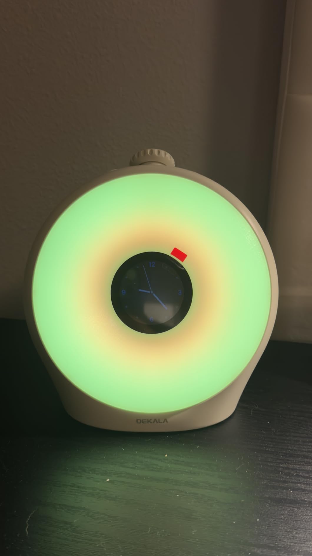 Dekala Sunrise Alarm Clock for Heavy Sleepers with Pulse Wake, Sunset Sound Machine with Breathing Ambient Light, Loud Alarm for Bedrooms, Wake Up Light, Digital Color Display & 7 Themes, No App customer photo 1