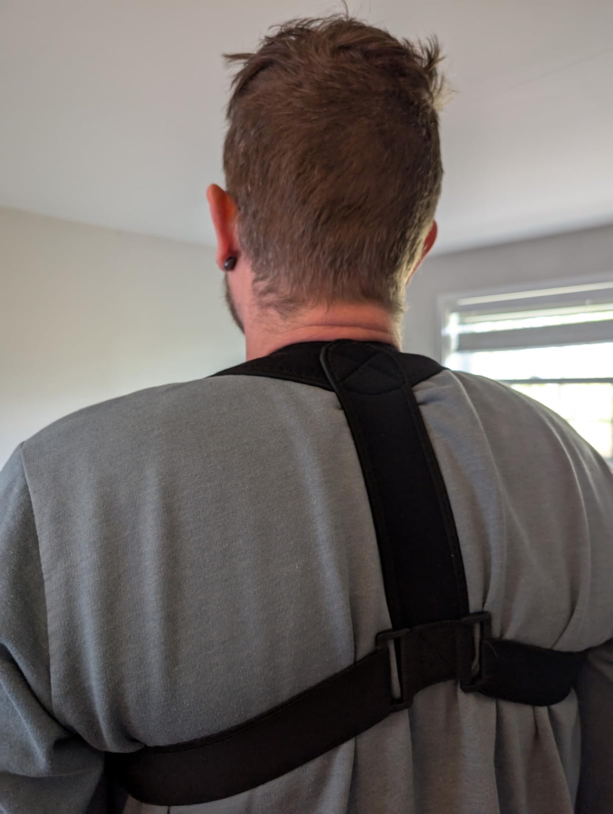 Posture Corrector for Women and Men, Adjustable Upper Back Brace, Breathable Back Support Straightener, Providing Pain Relief from Lumbar, Neck, Shoulder, and Clavicle customer photo 2