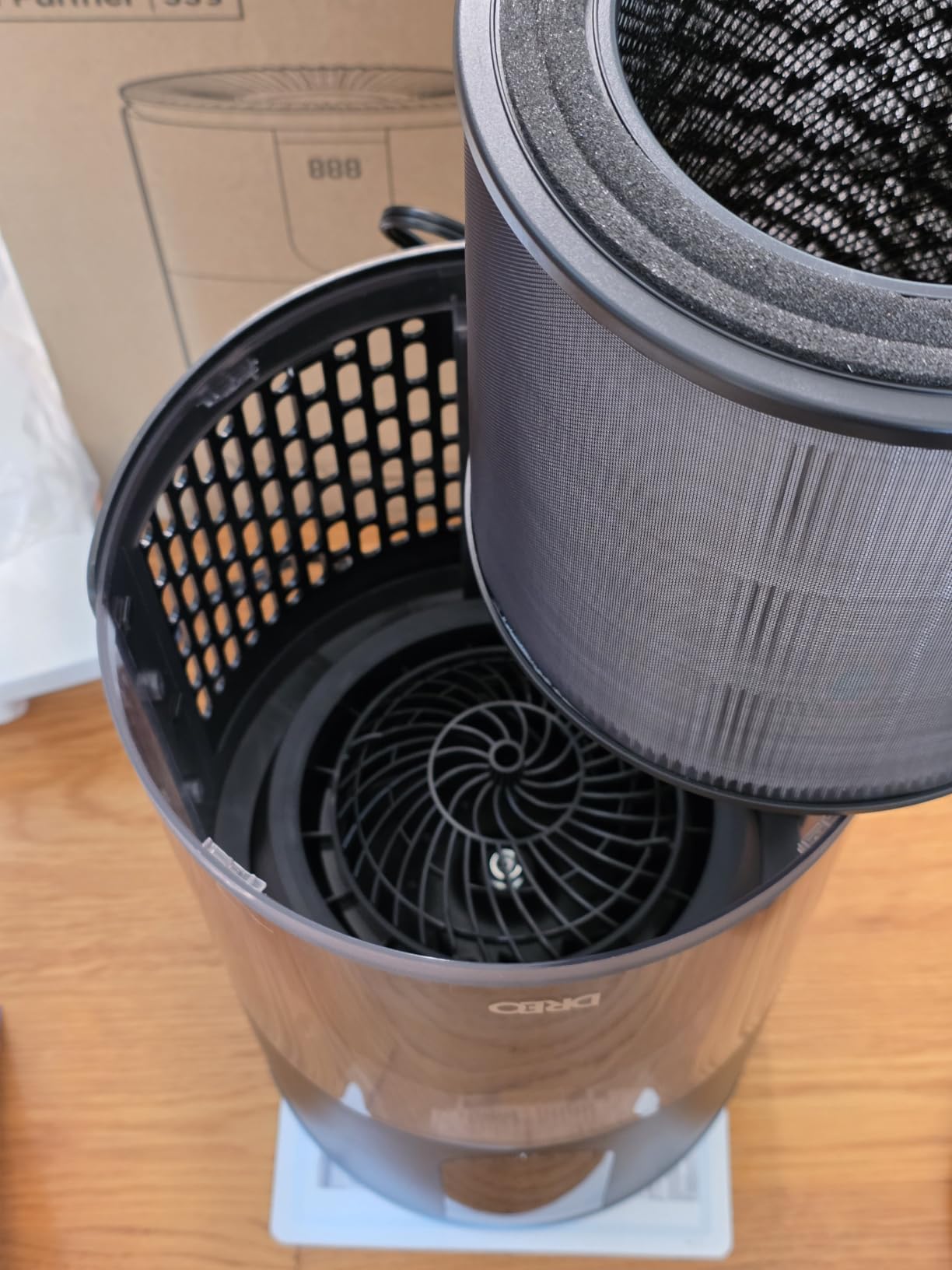 DREO Smart HEPA Air Purifier for Home, Up to 1176 ft², Air Cleaner for Large Rooms & Bedrooms, Wi-Fi/Voice/Alexa, Pets, Smoke, Dust, Pollen & Odors, PM2.5 Monitor, 4 Modes, DR-HAP009S (Dreo 539S) customer photo 1