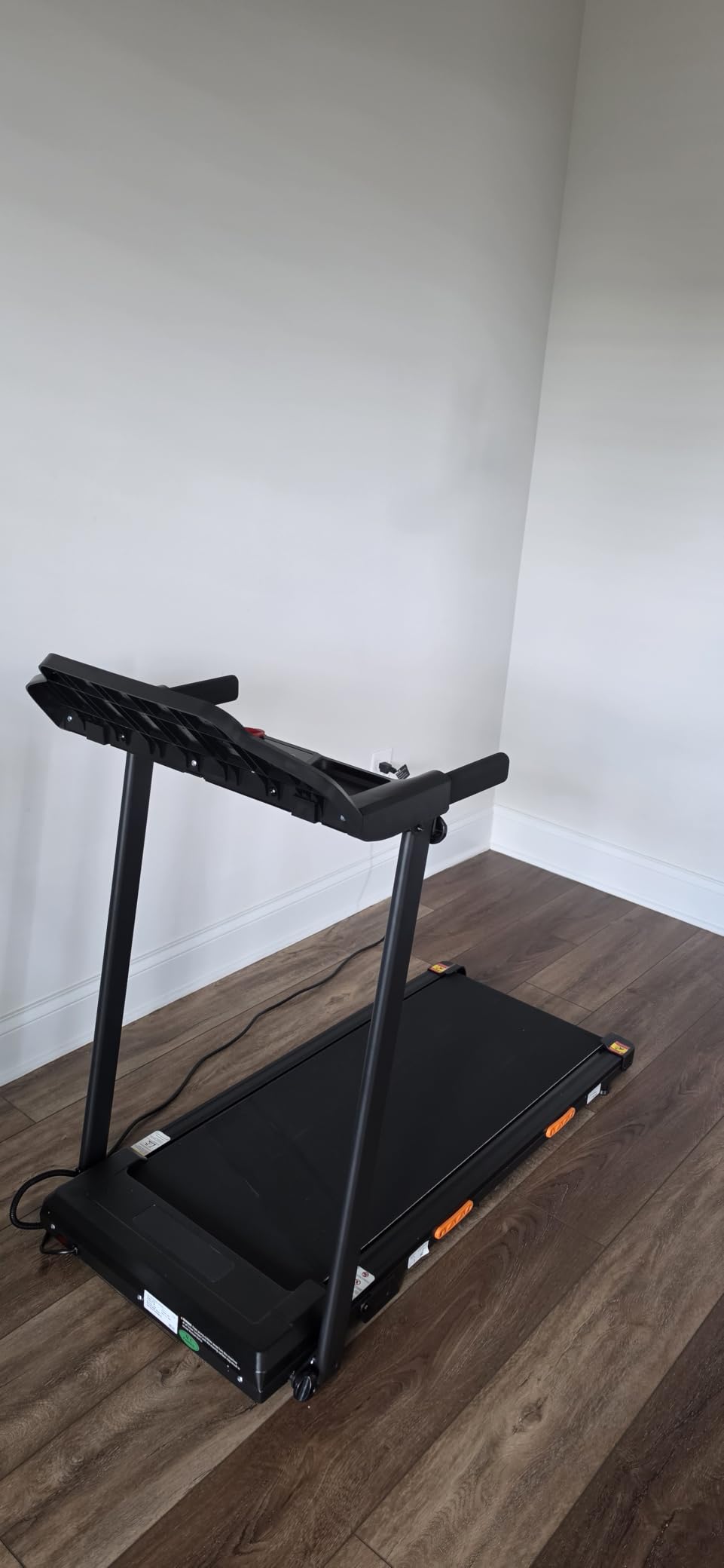 CURSOR FITNESS 16% Incline Treadmills for Home Small with 3 LED Displays | 400LBS Capacity Foldable Walking Pad Treadmill with Low Noise 3.0HP Motor, Portable Treadmill 0.6-7.0MPH customer photo 2